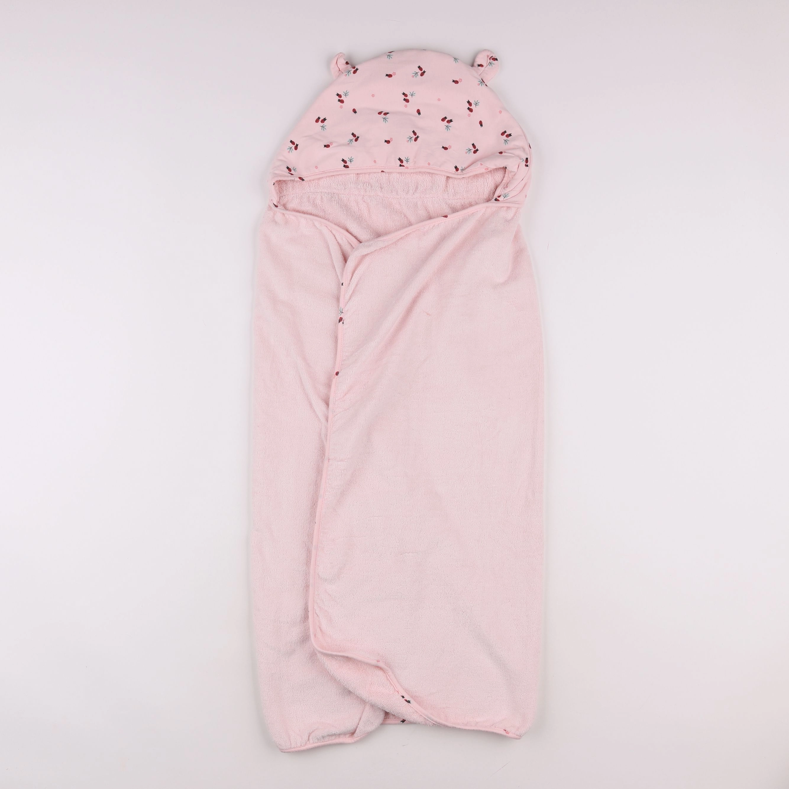 Boutchou - cape de bain rose - 