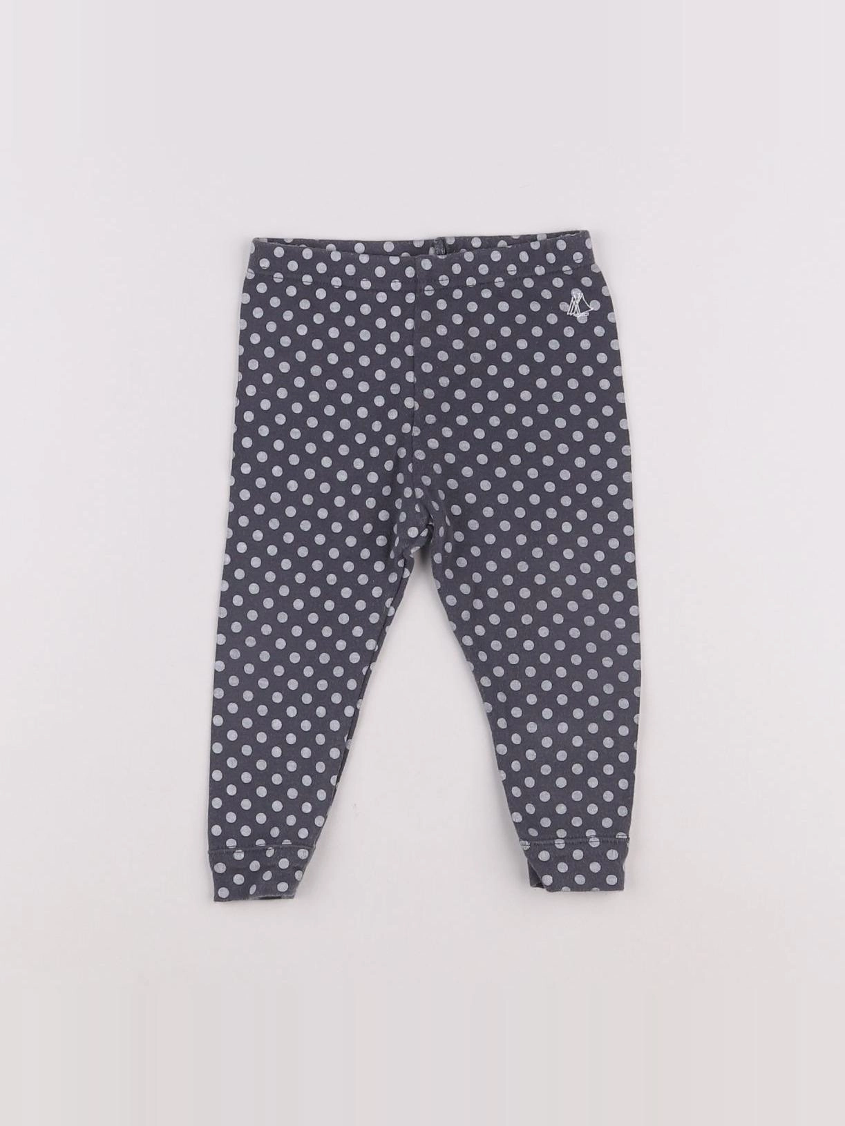 Petit Bateau - legging gris - 12 mois