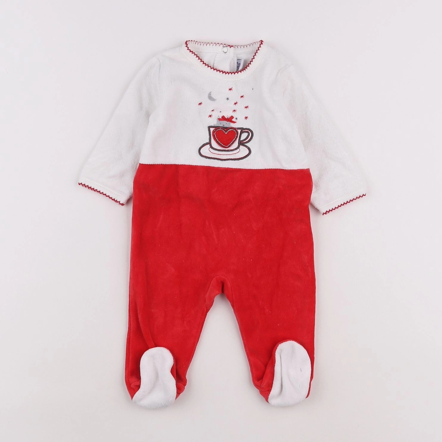 Absorba - pyjama velours rouge - 3 mois