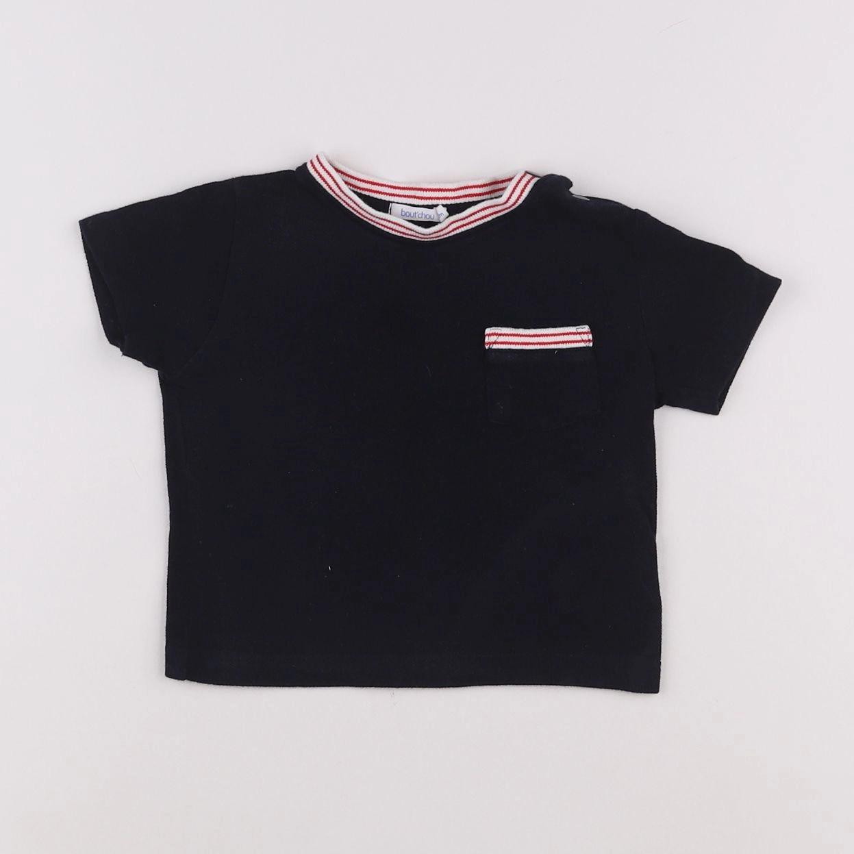 Boutchou - tee-shirt bleu - 12 mois