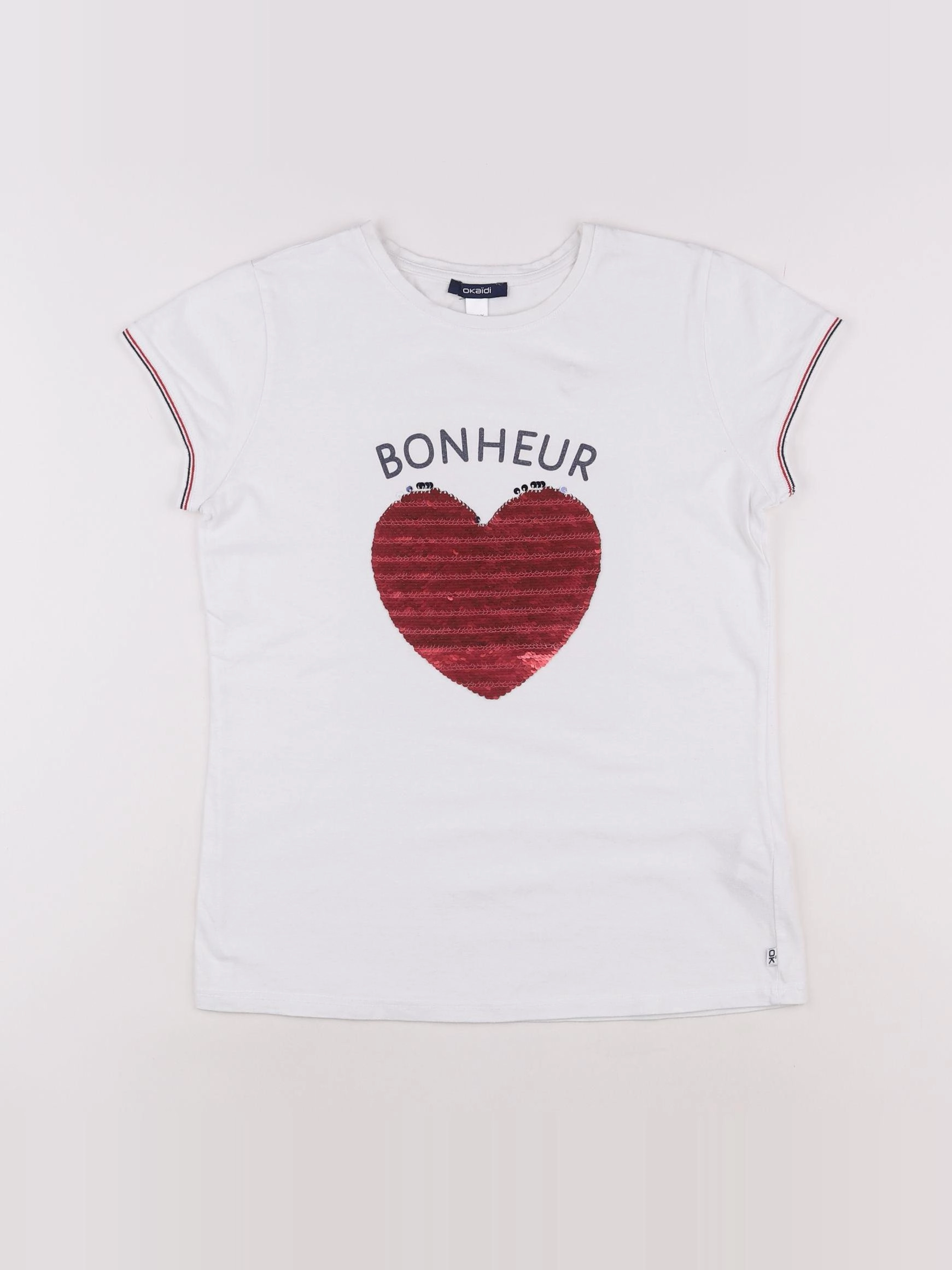 Okaidi - tee-shirt blanc - 14 ans