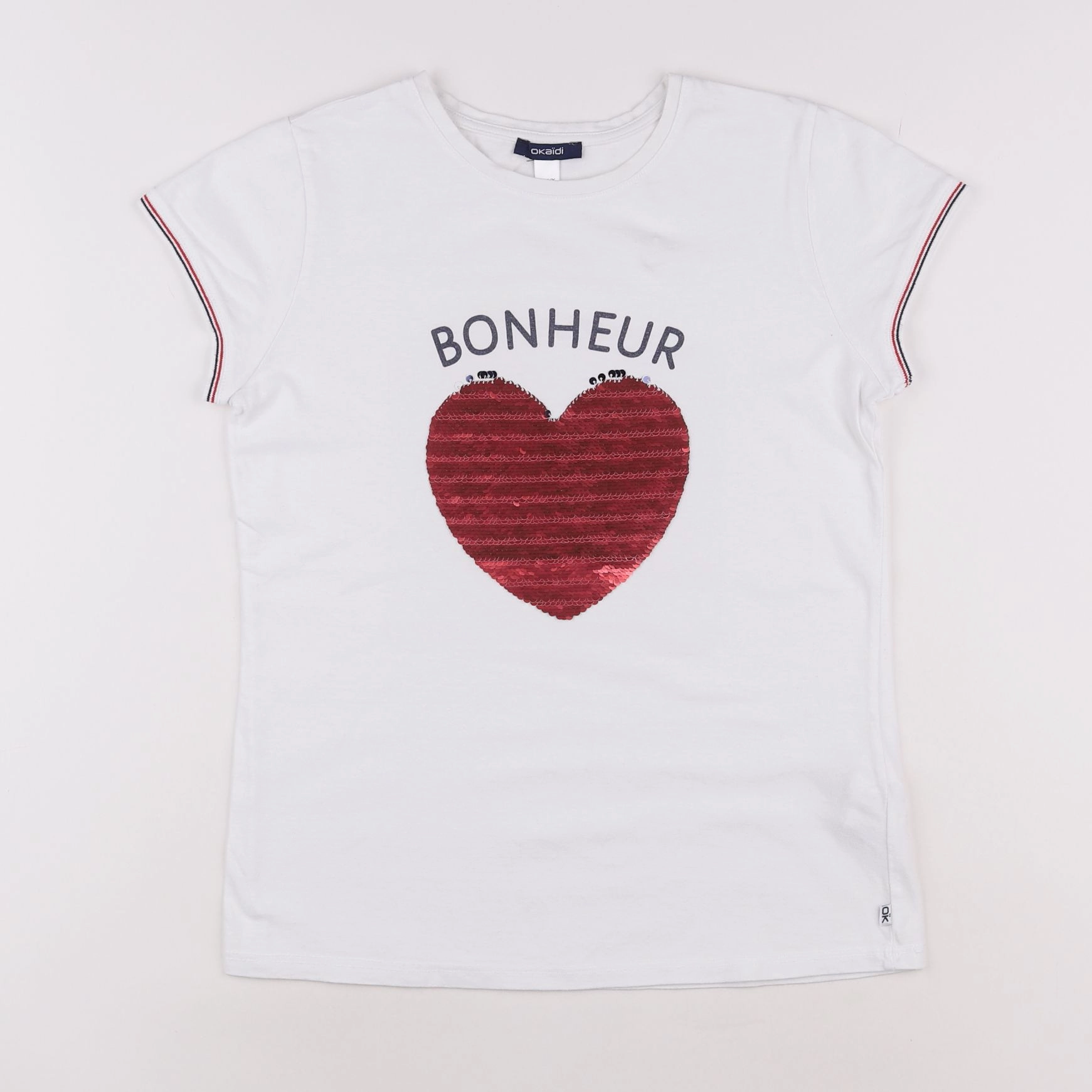 Okaidi - tee-shirt blanc - 14 ans