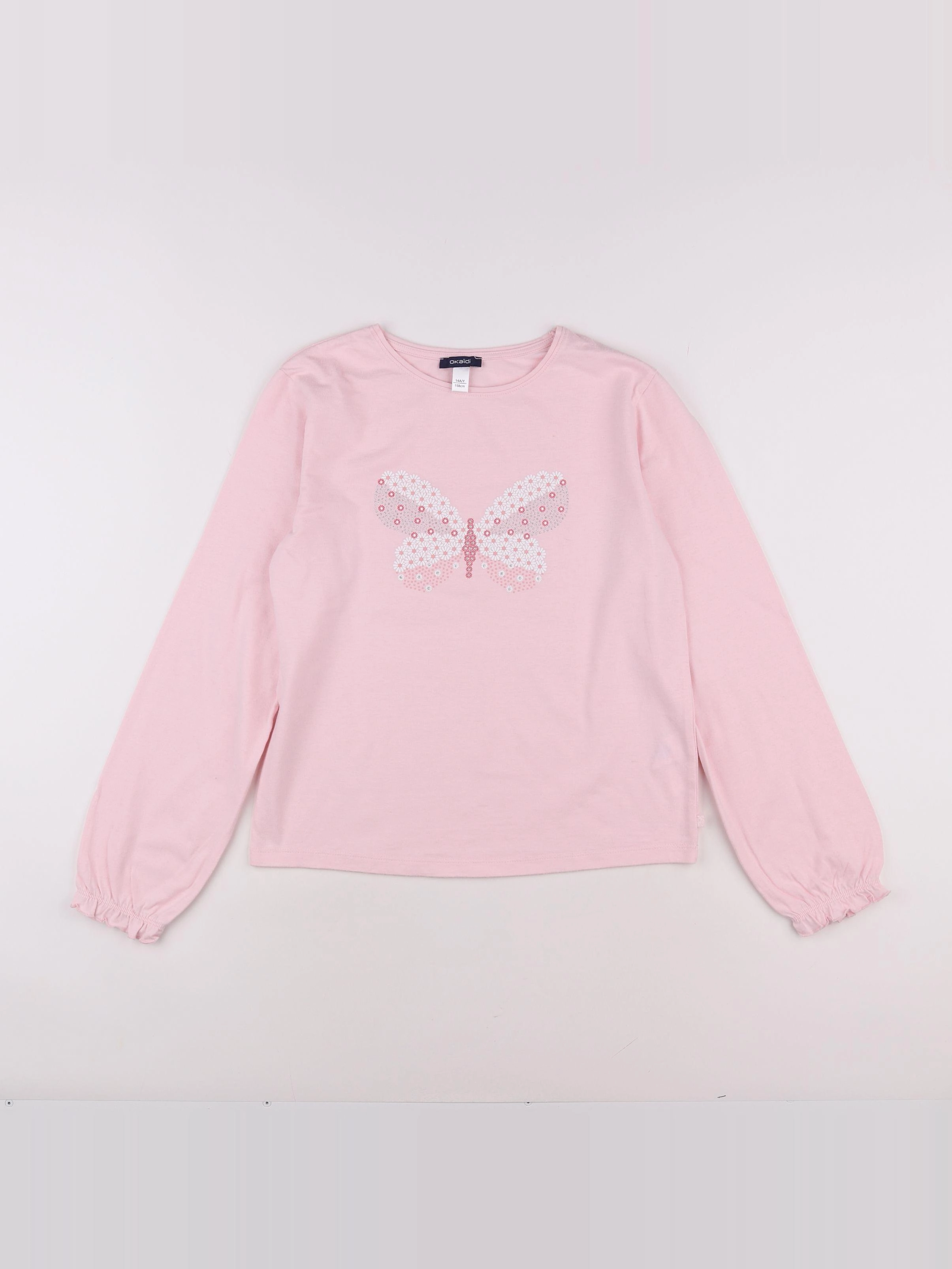 Okaidi - tee-shirt rose - 14 ans