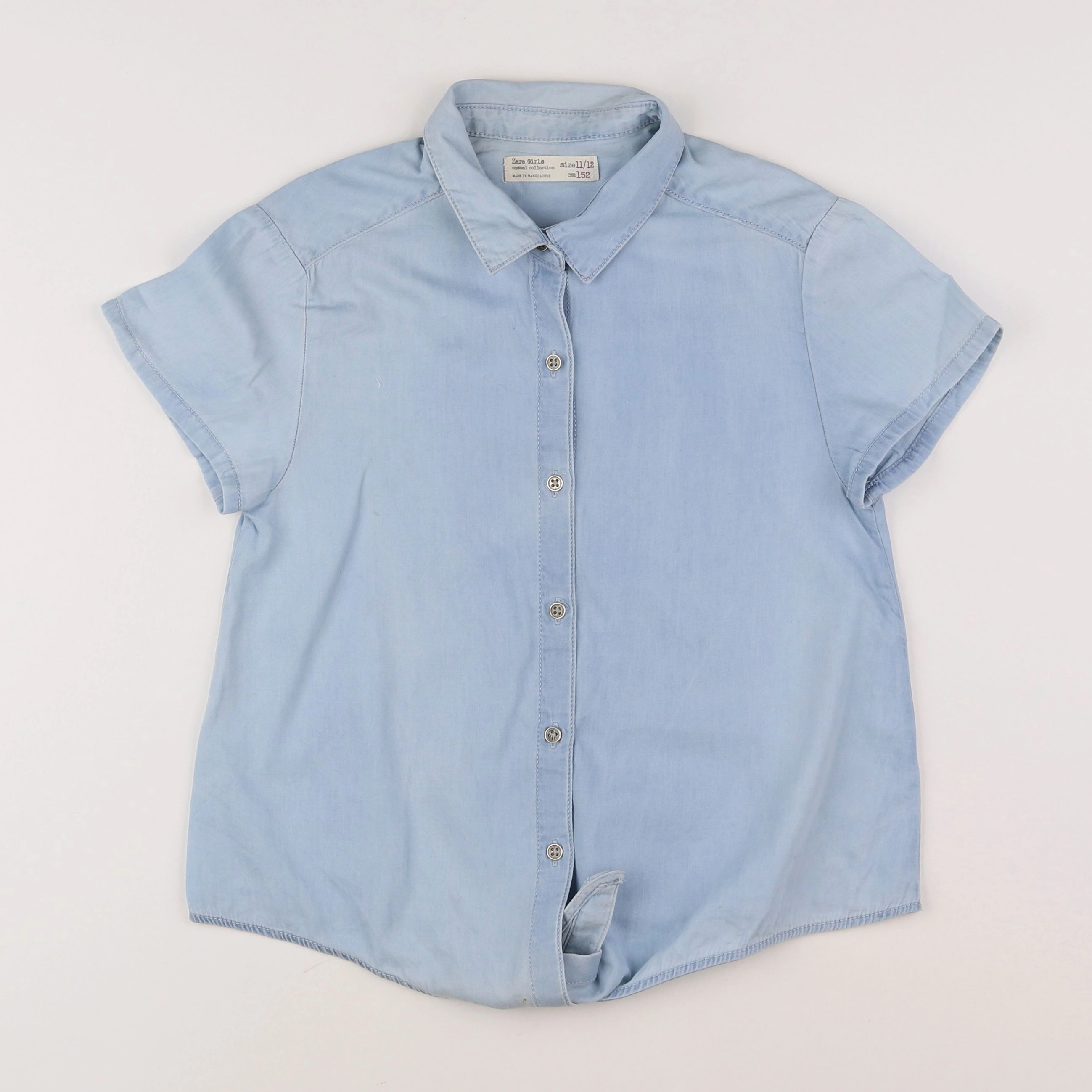 Zara - blouse bleu - 11/12 ans