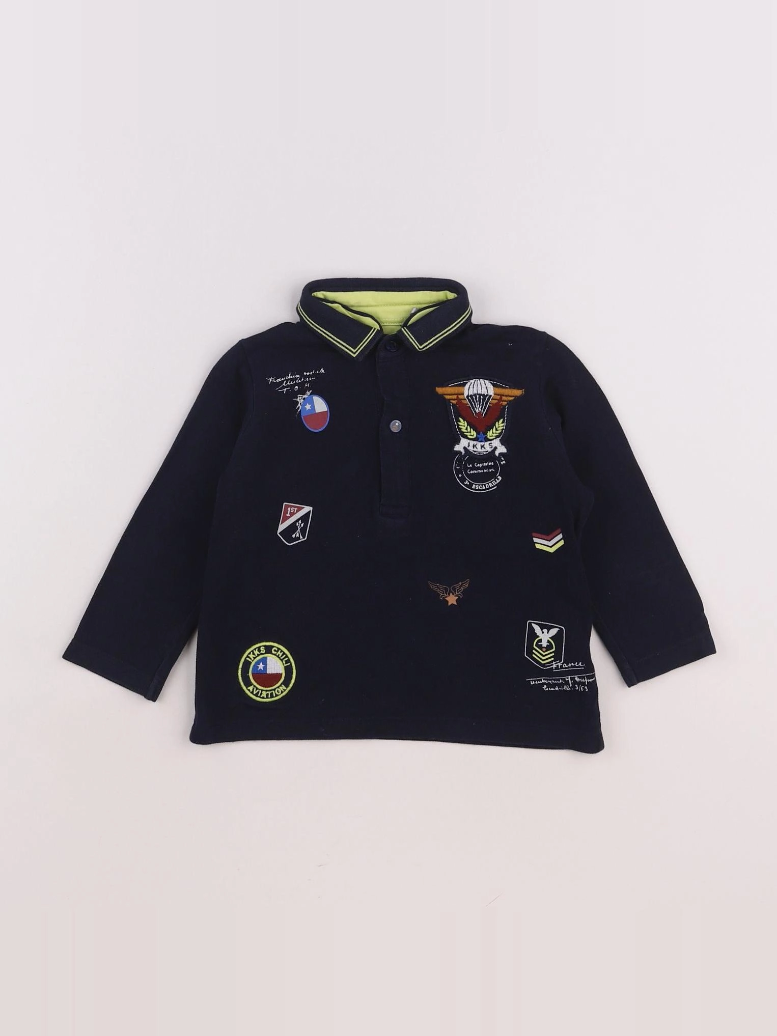 IKKS - polo bleu - 18 mois