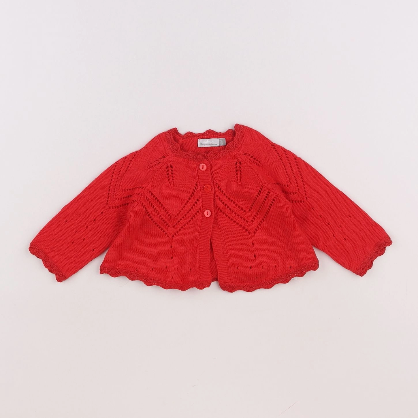 Catimini - gilet rouge - 3 mois