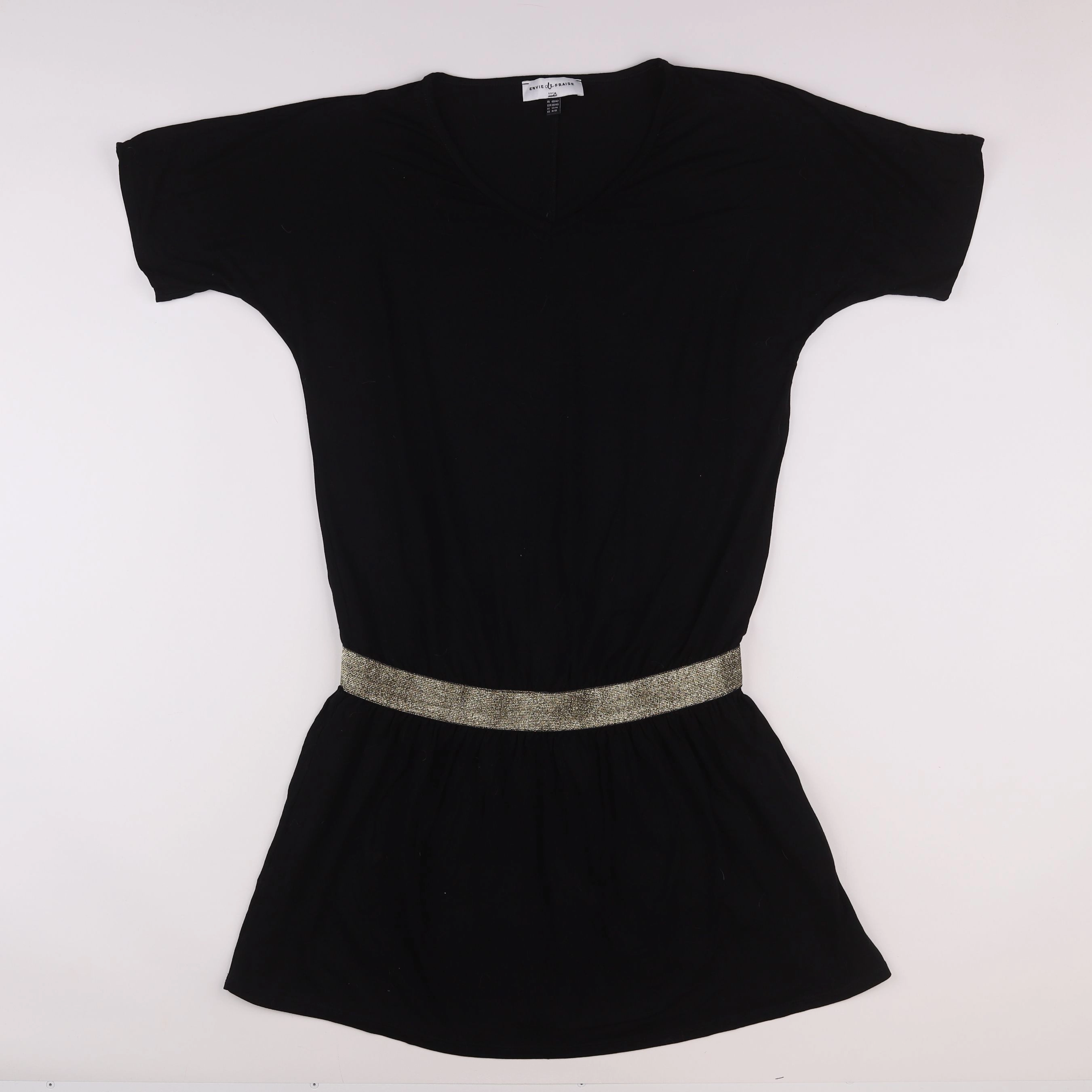 Envie de fraise - robe grossesse noir, or - 40 à 42