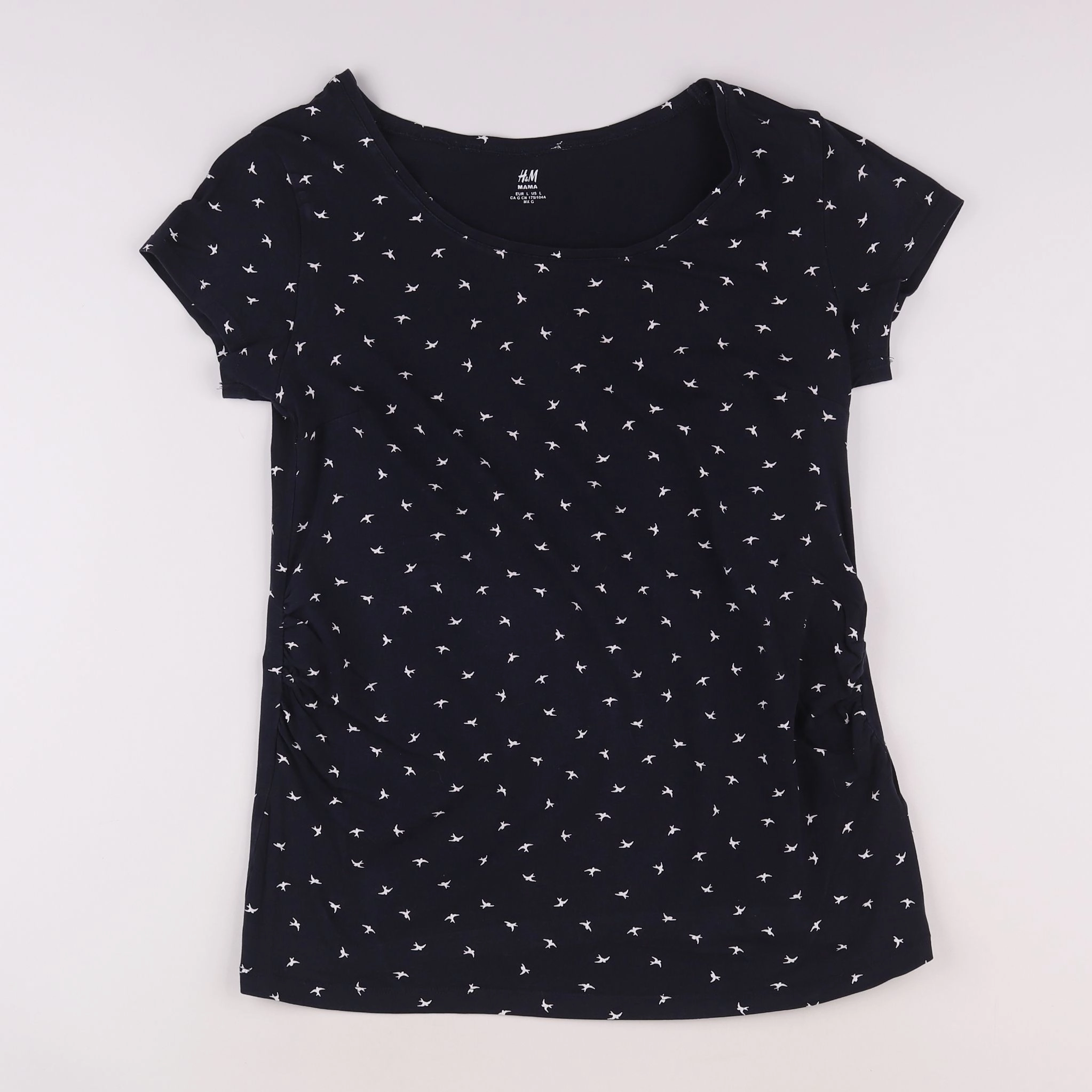 H&M - tee-shirt grossesse bleu - 44 à 46