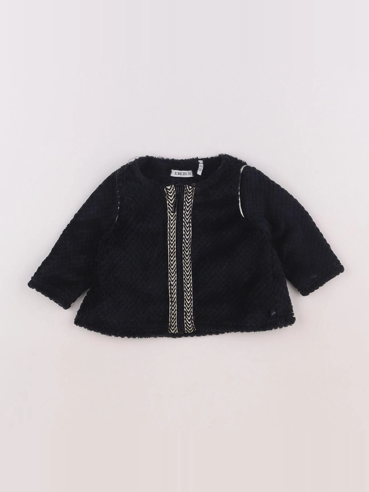IKKS - gilet noir, or - 3 mois