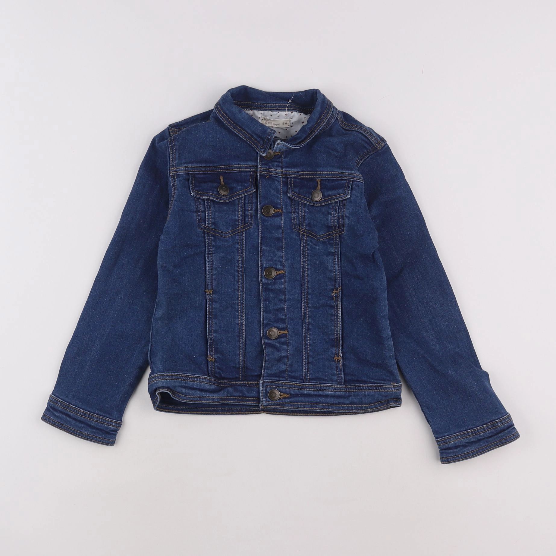 Little Cigogne - veste bleu - 6 ans