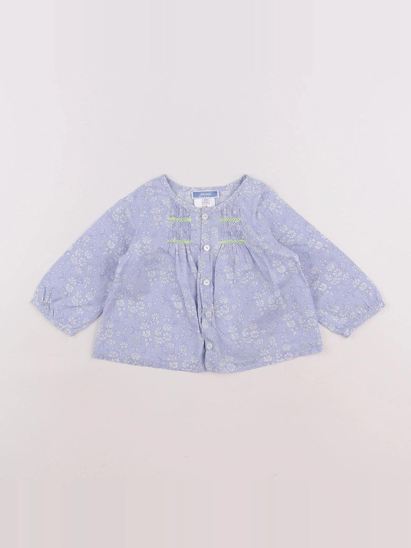 Jacadi - blouse liberty bleu - 6 mois