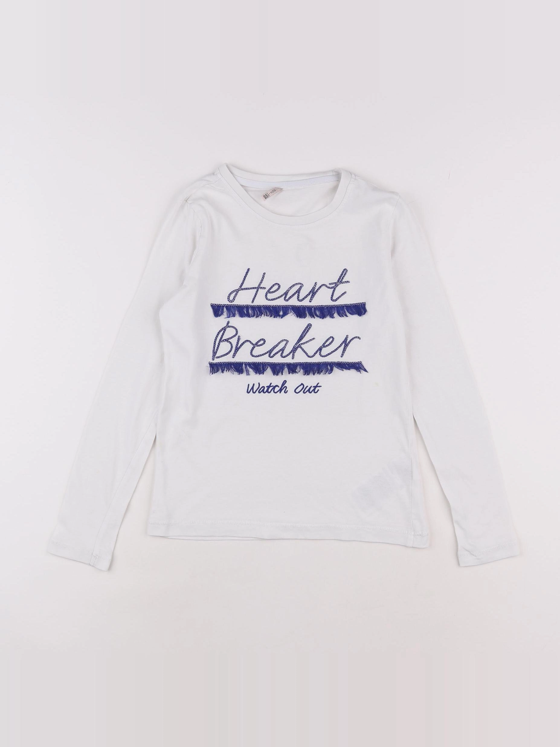 Kids Only - tee-shirt blanc, bleu - 7/8 ans