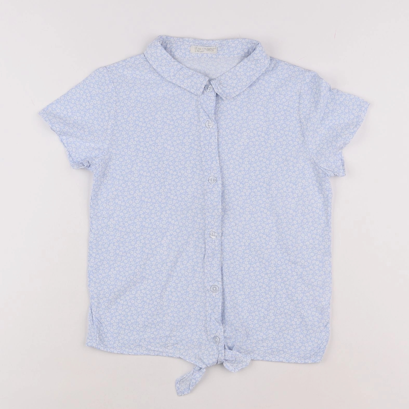 Little Cigogne - chemise bleu - 8 ans