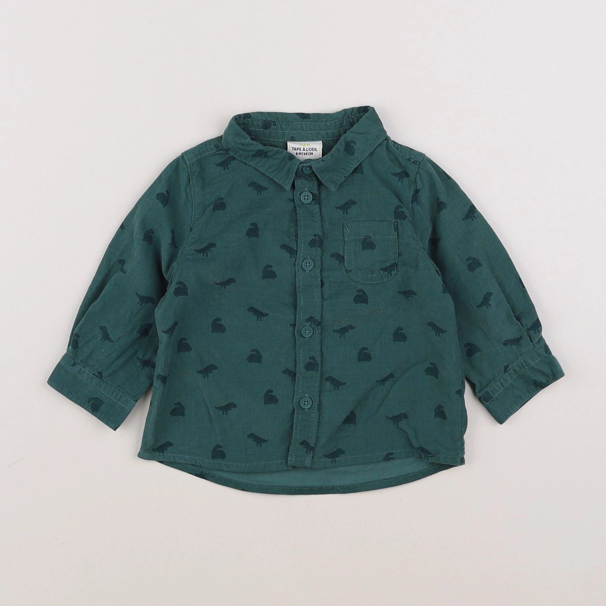 Tape à l'oeil - chemise vert - 6 mois