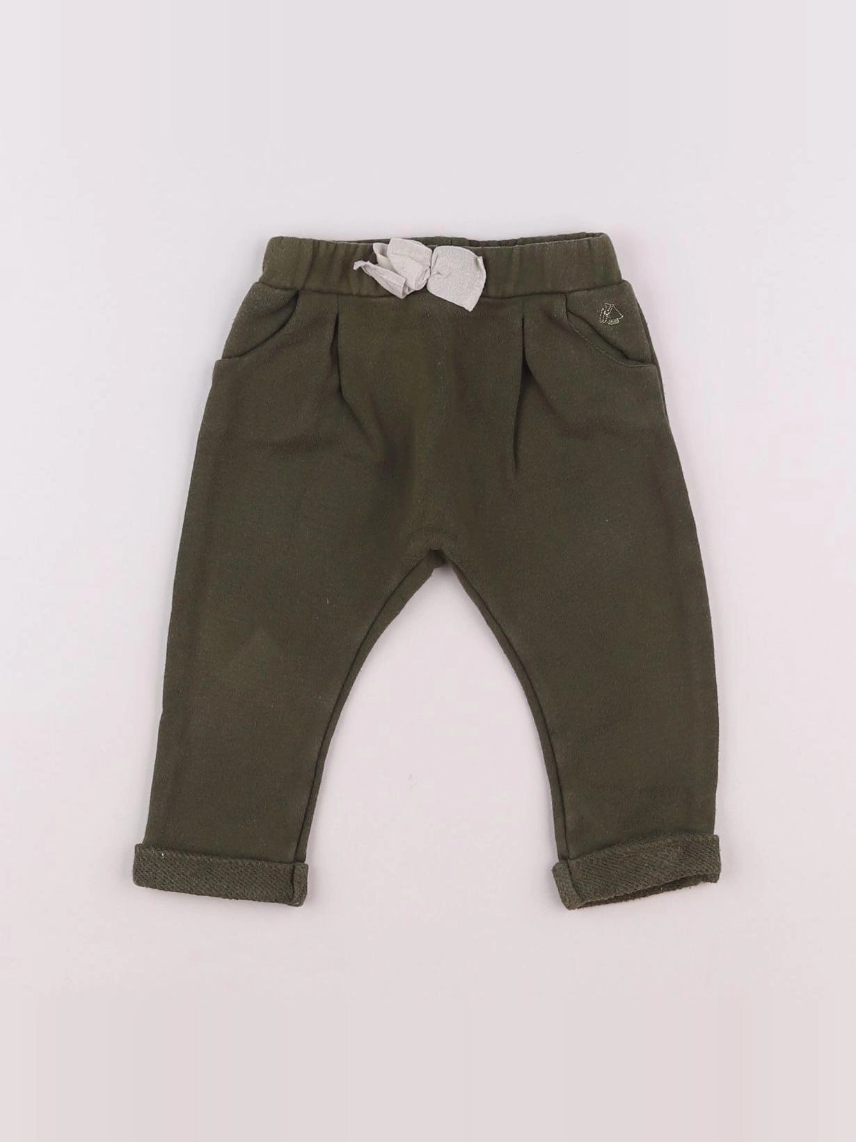 Petit Bateau - sarouel vert - 6 mois