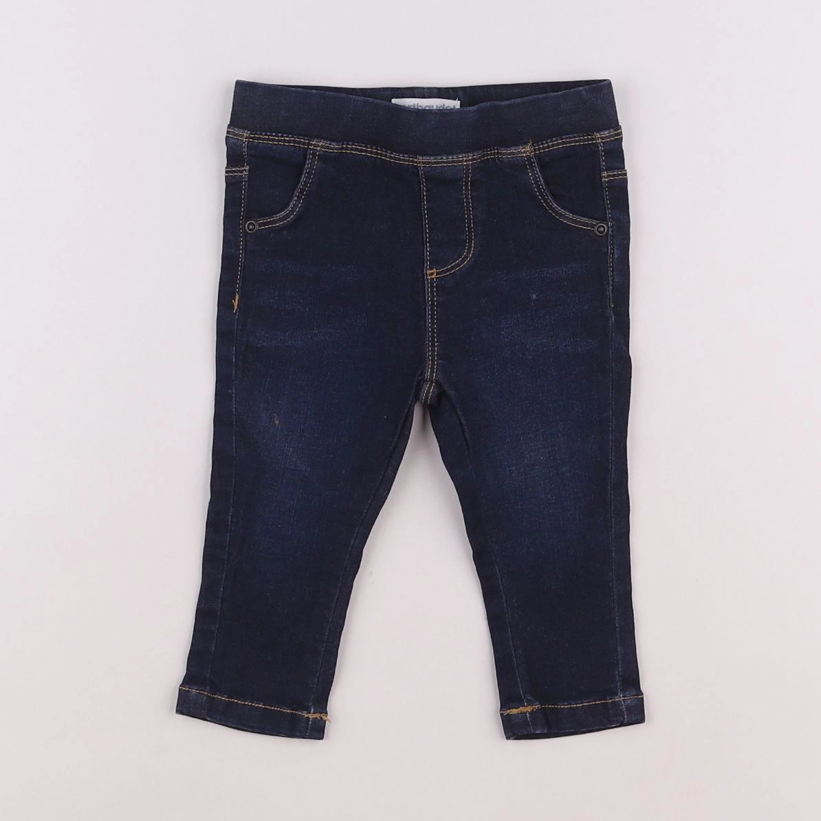 Vertbaudet - jegging bleu - 9 mois