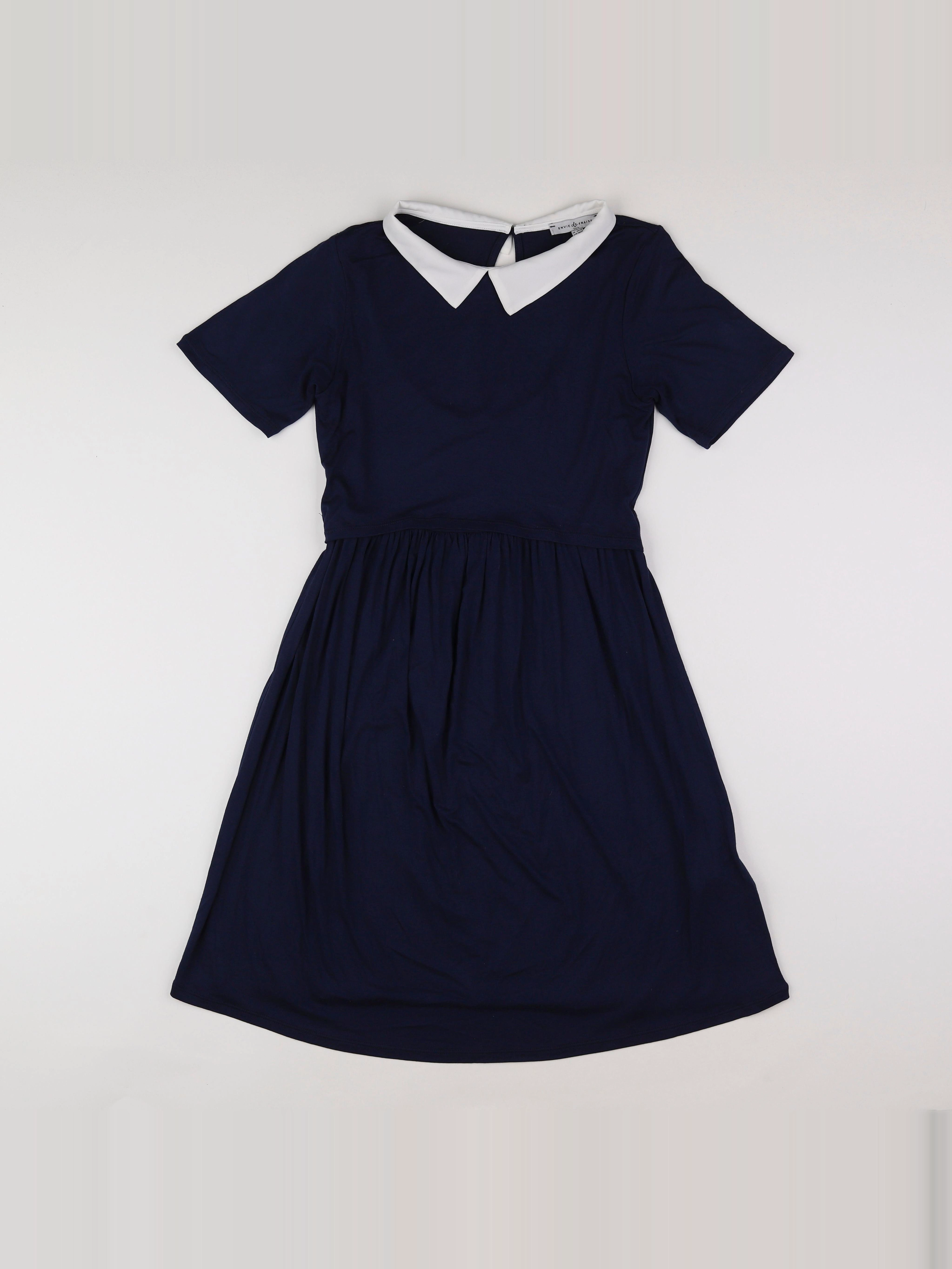 Envie de fraise - robe grossesse bleu - 36 à 38