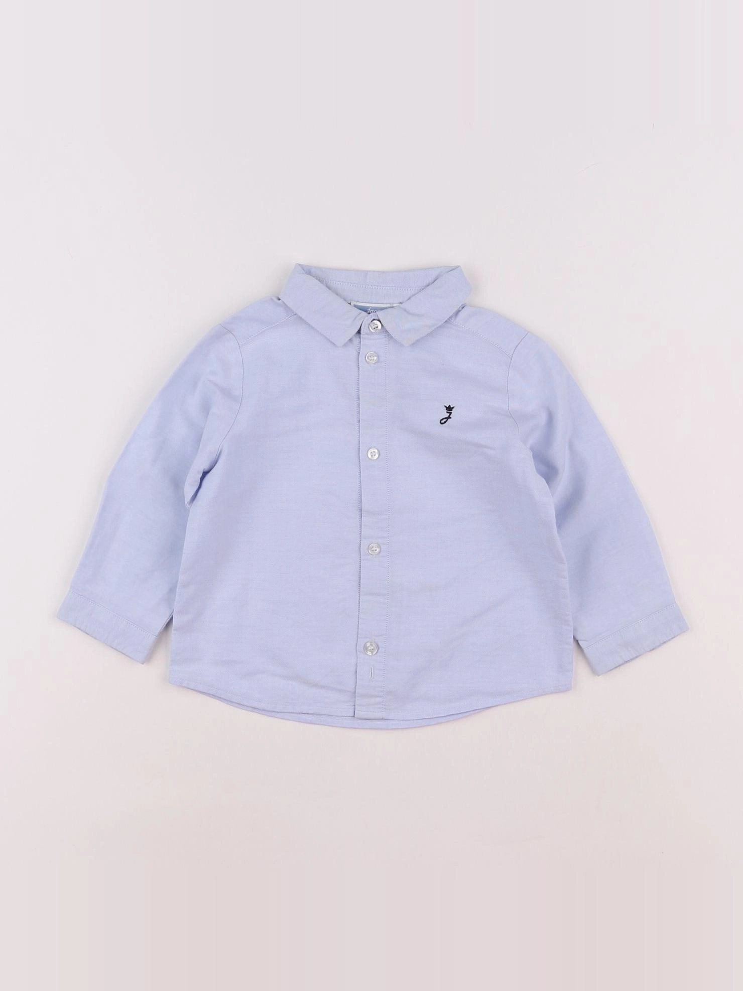 Jacadi - chemise bleu - 12 mois
