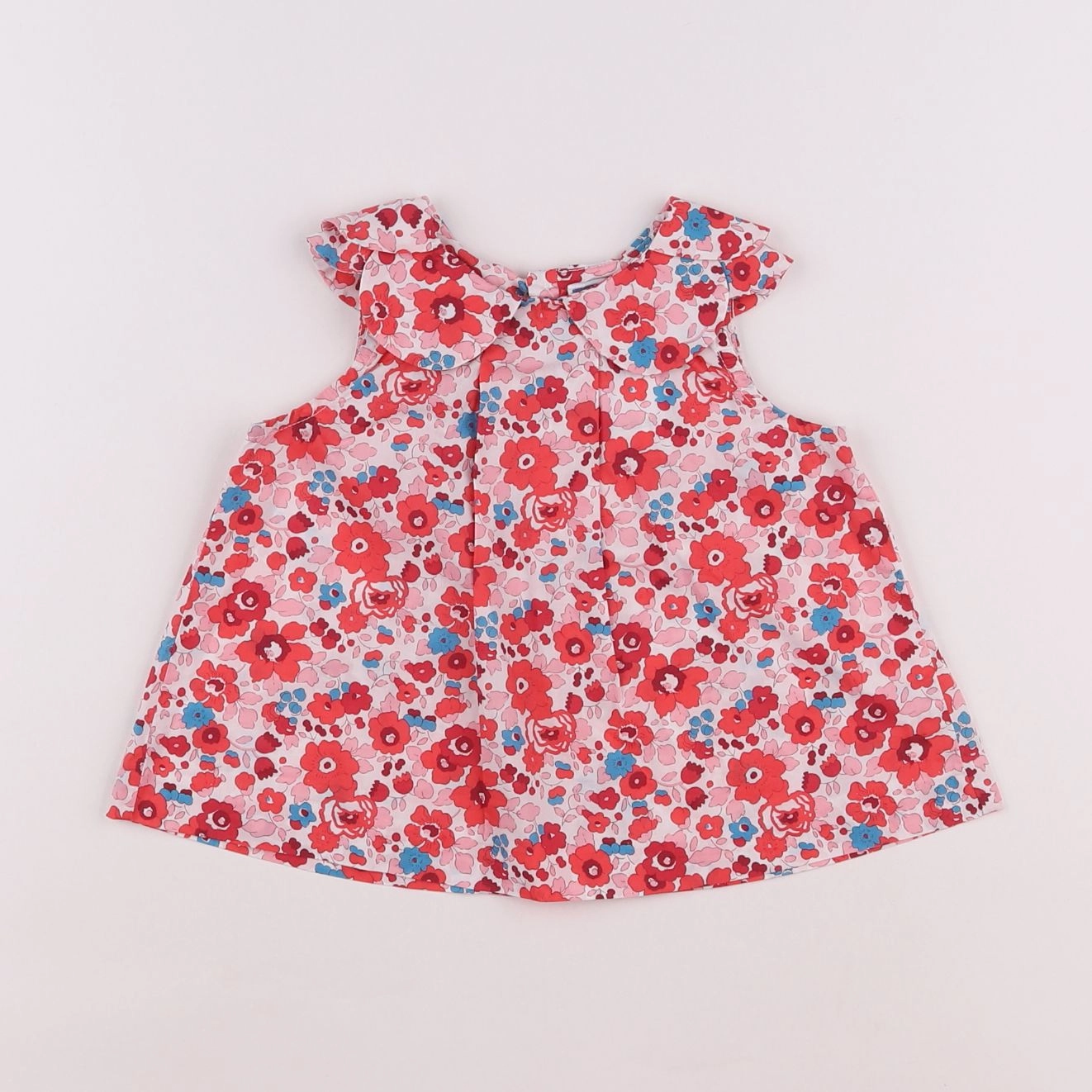 Jacadi - blouse liberty rouge - 18 mois