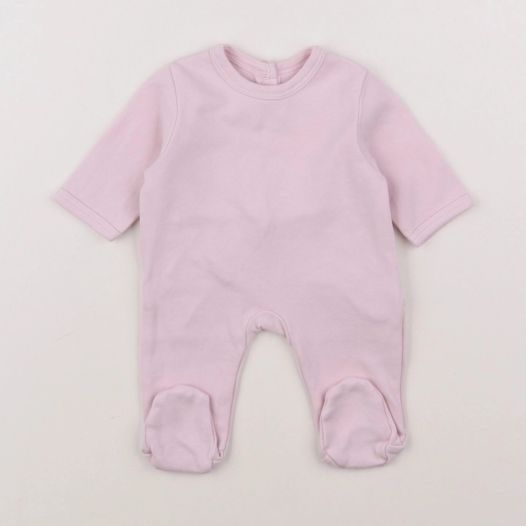 Vertbaudet - pyjama coton rose - 0 mois