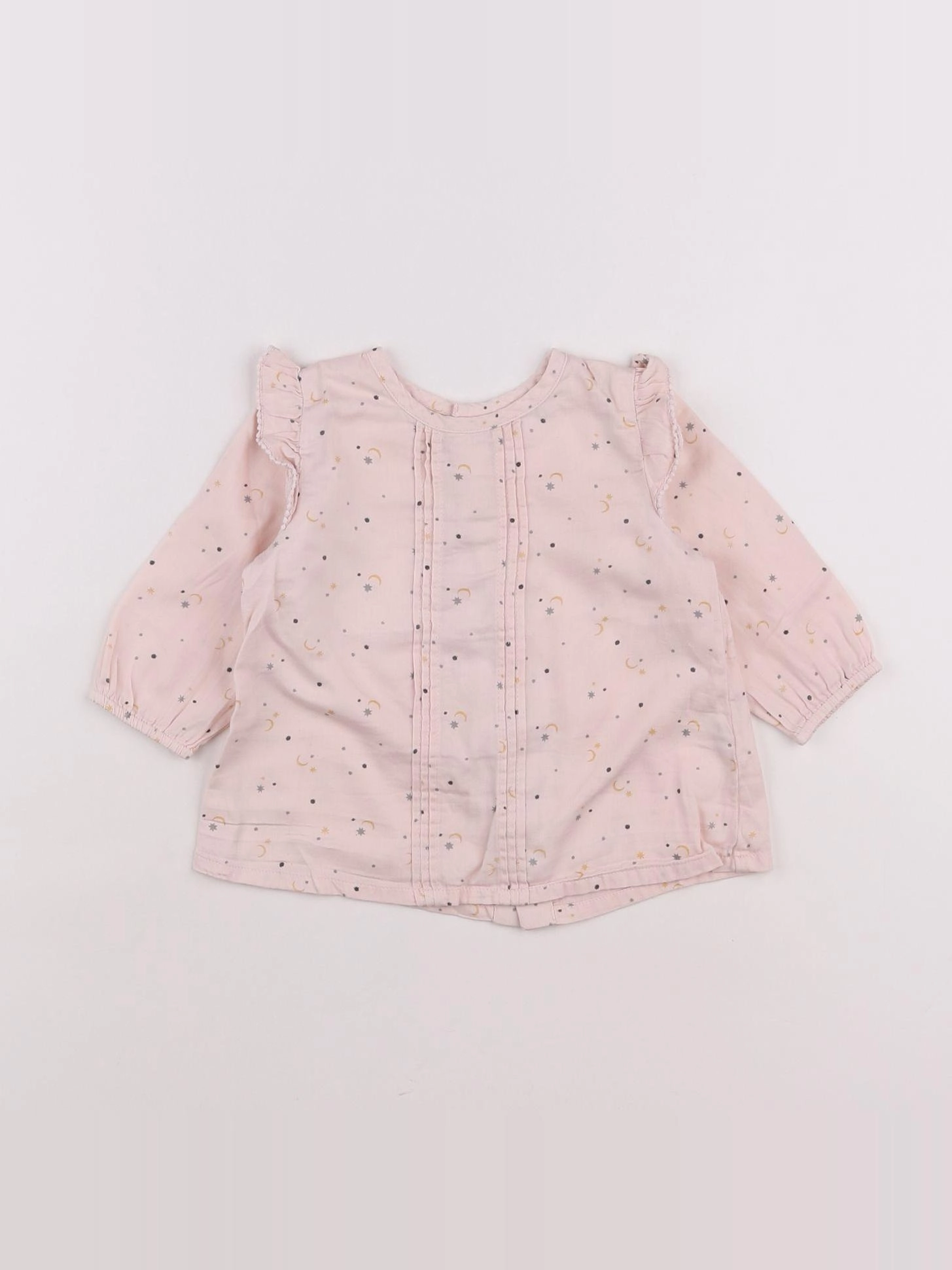Boutchou - blouse rose - 12 mois