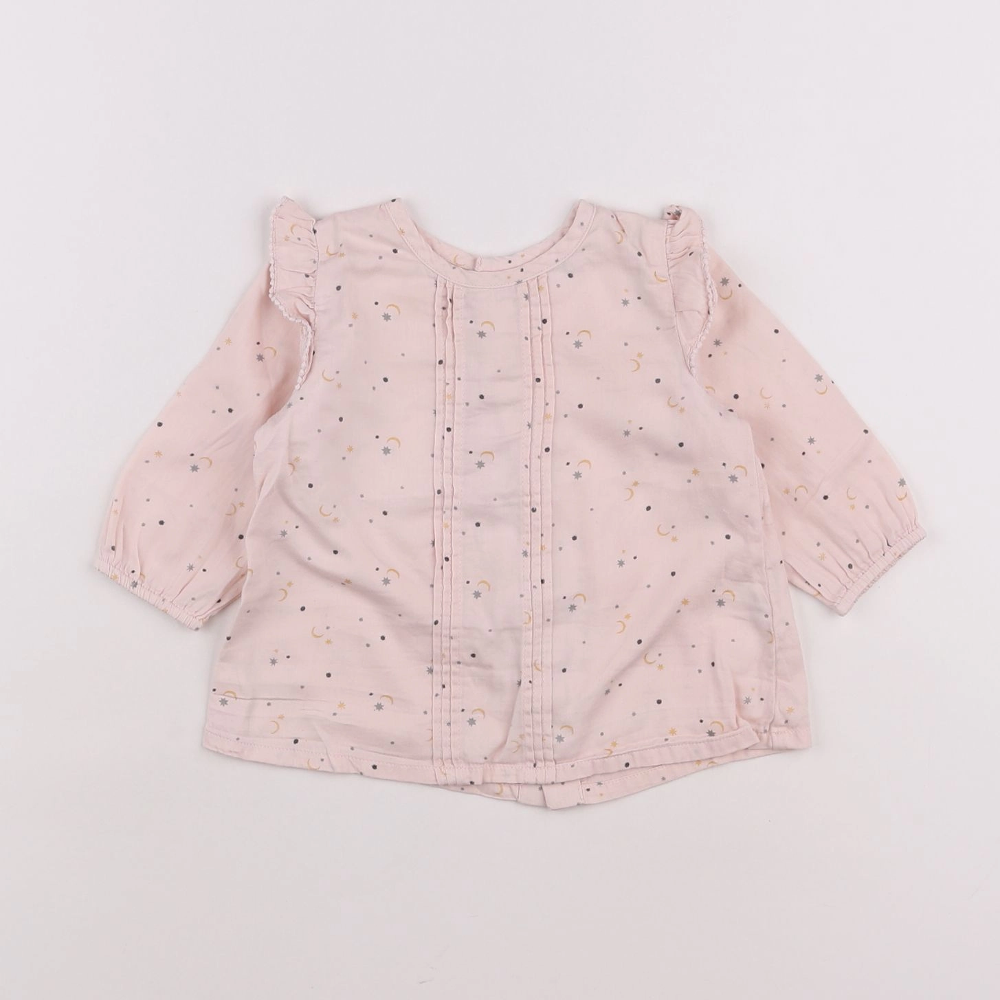 Boutchou - blouse rose - 12 mois