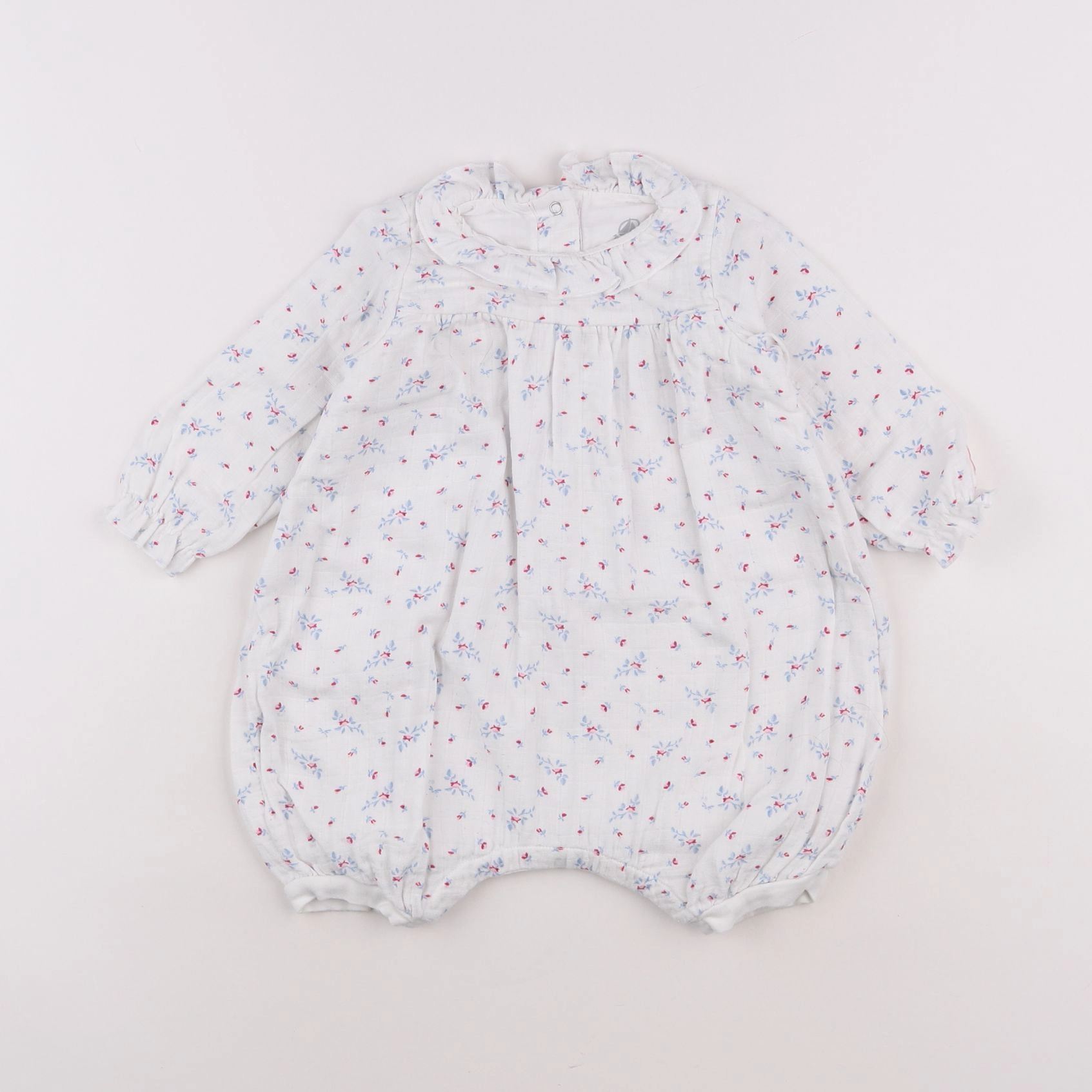 Petit Bateau - combinaison blanc - 12 mois