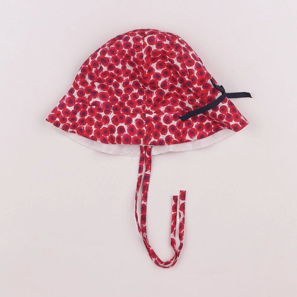 Jacadi - chapeau rouge - 6/12 mois