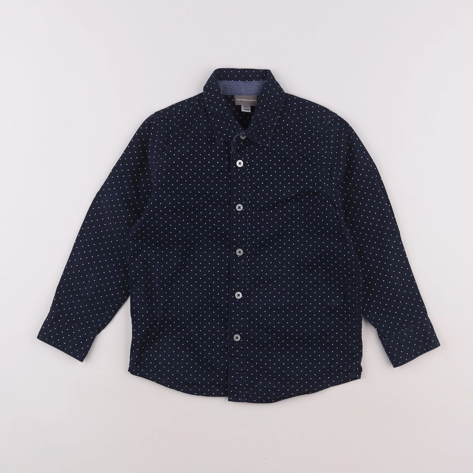 Vertbaudet - chemise bleu - 6 ans
