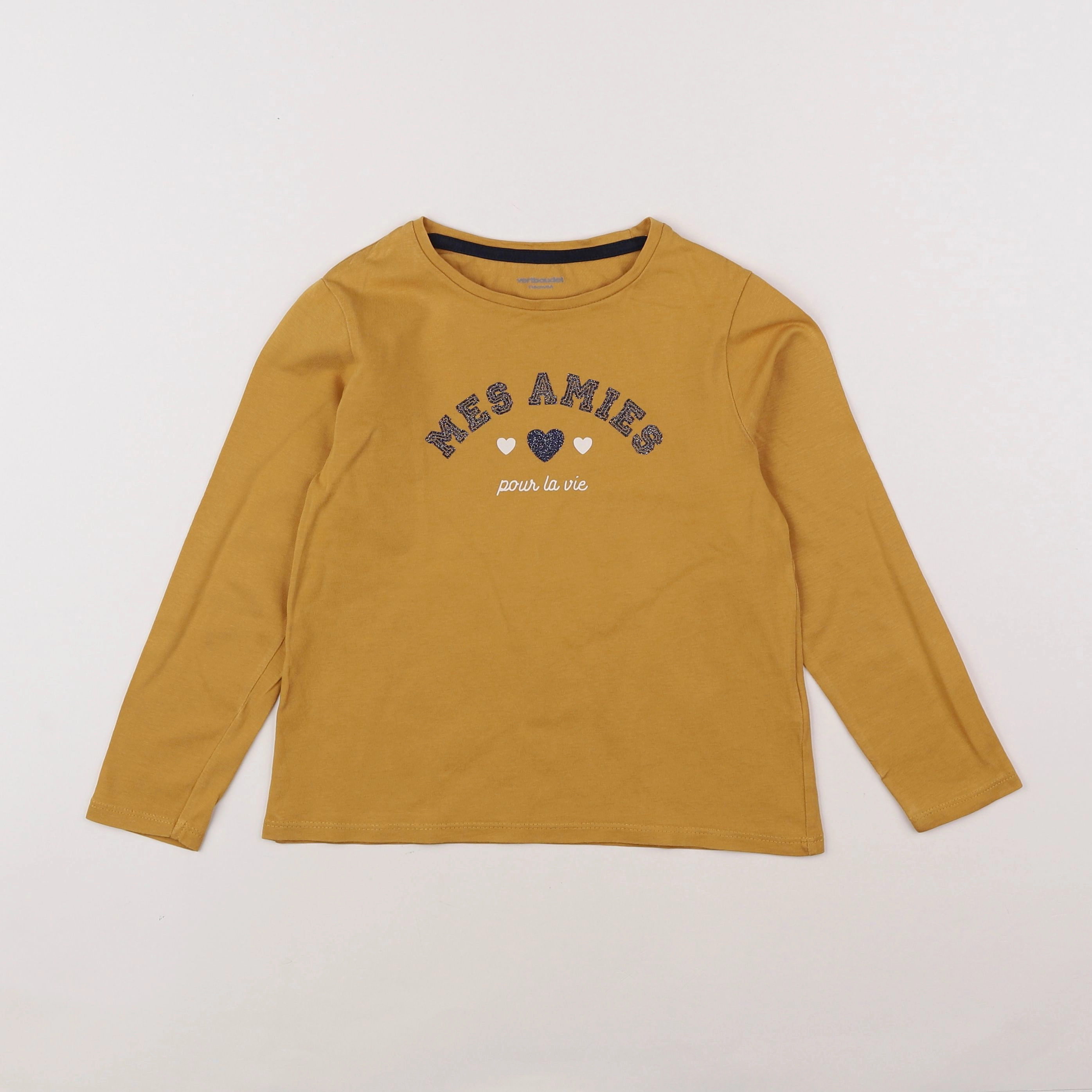 Vertbaudet - tee-shirt jaune - 6 ans