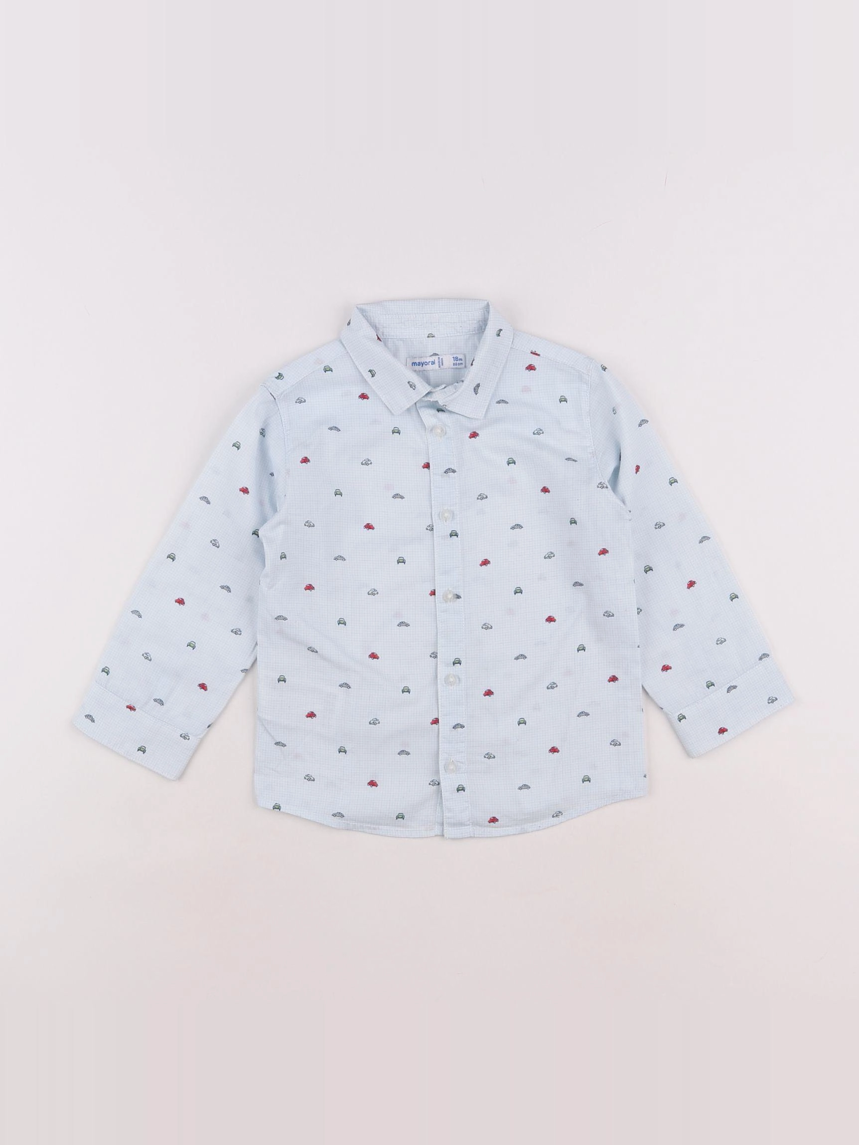 Mayoral - chemise bleu - 18 mois