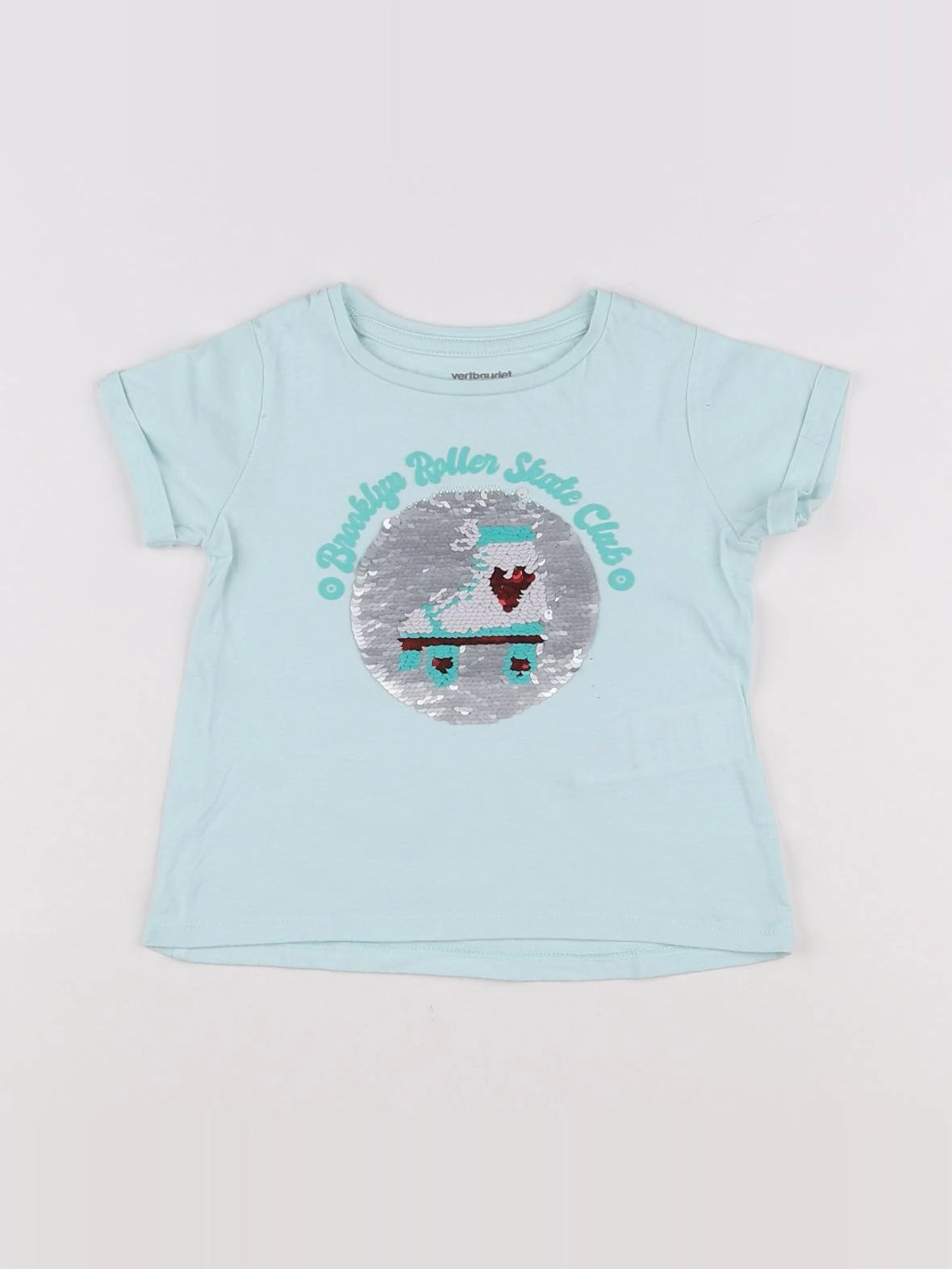 Vertbaudet - tee-shirt vert - 2 ans
