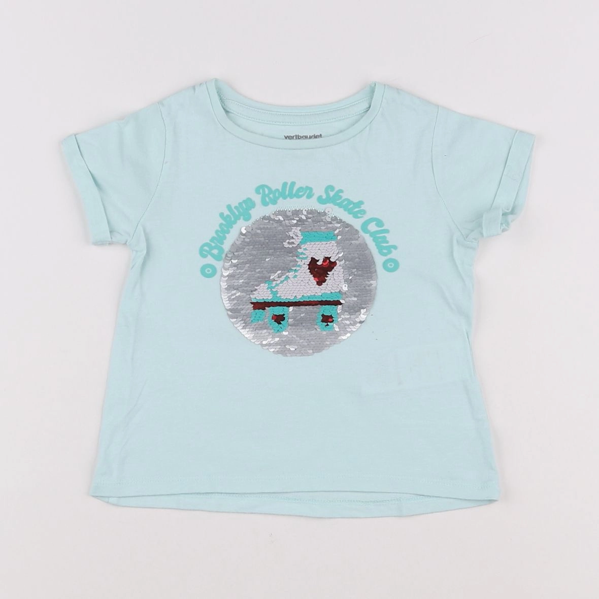 Vertbaudet - tee-shirt vert - 2 ans