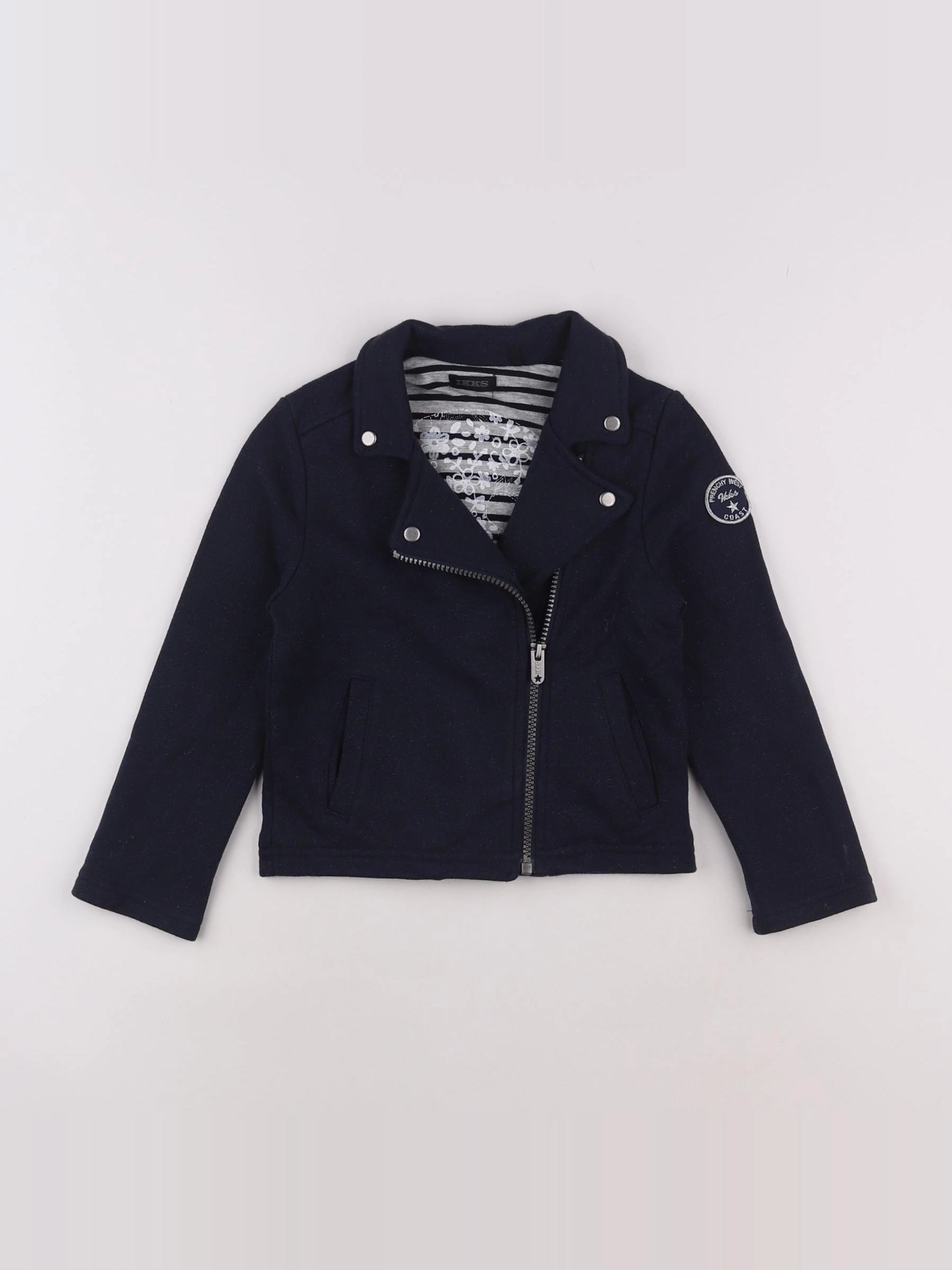 IKKS - veste doublé bleu - 5 ans