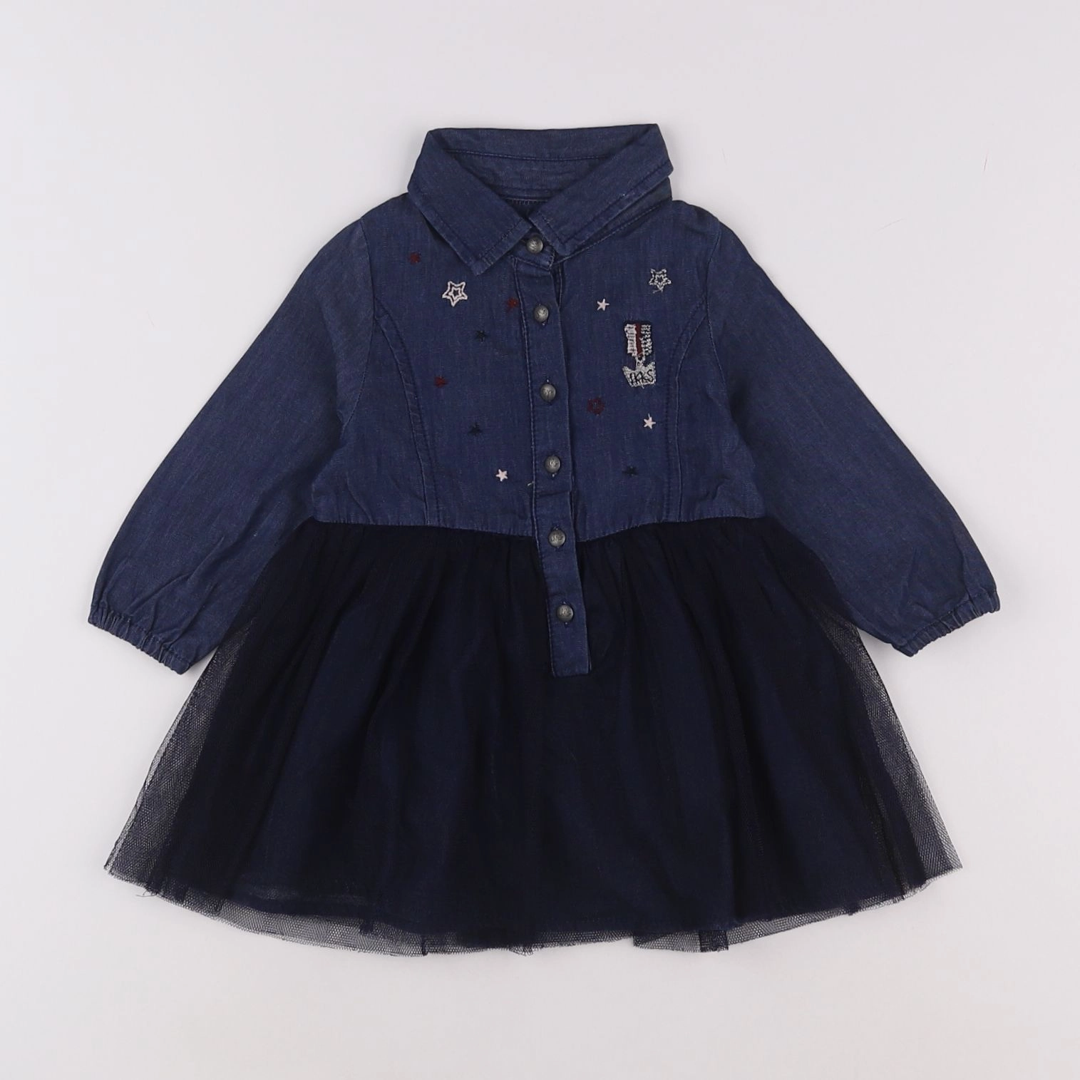 IKKS - robe bleu - 12 mois