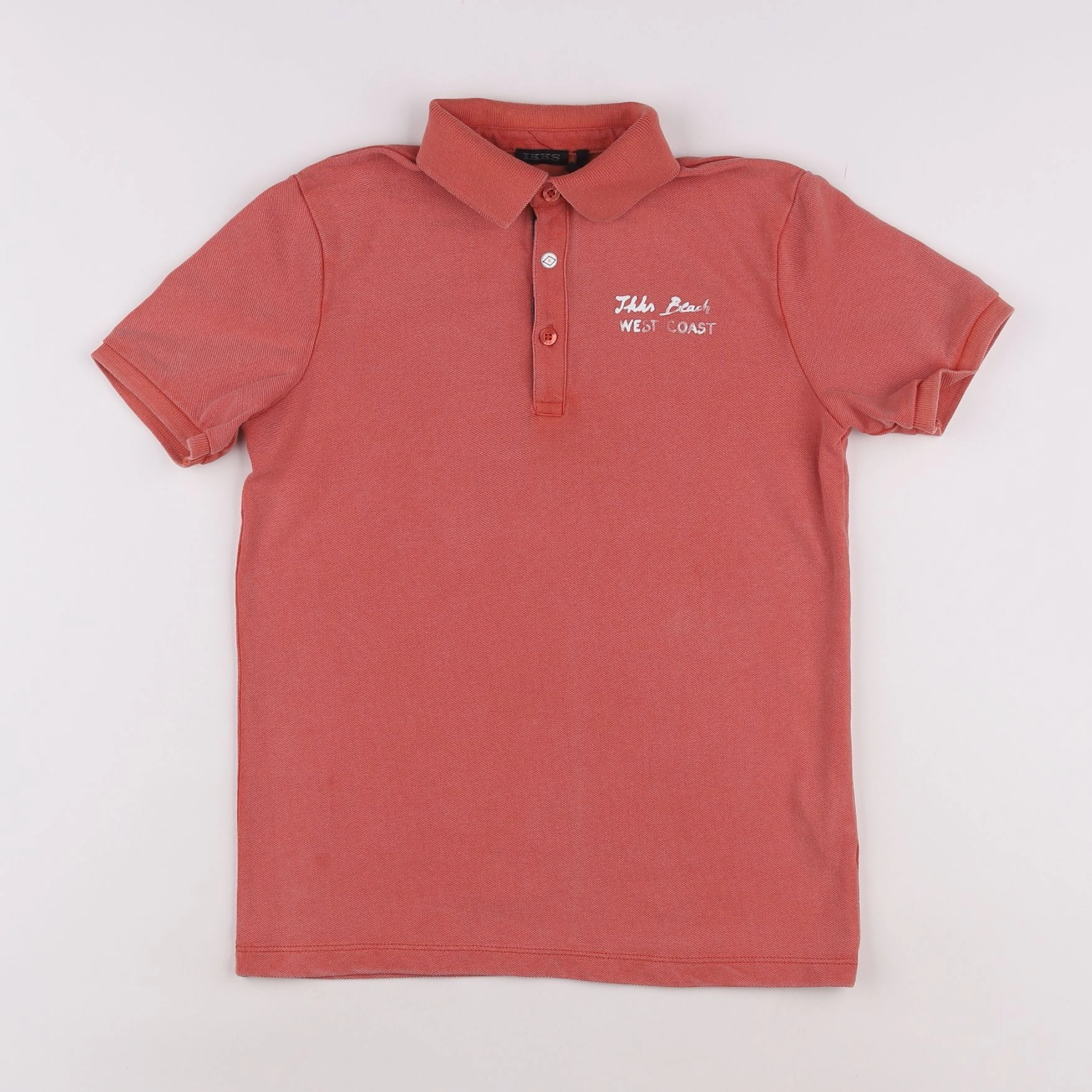 IKKS - polo imprimé au dos orange - 10 ans
