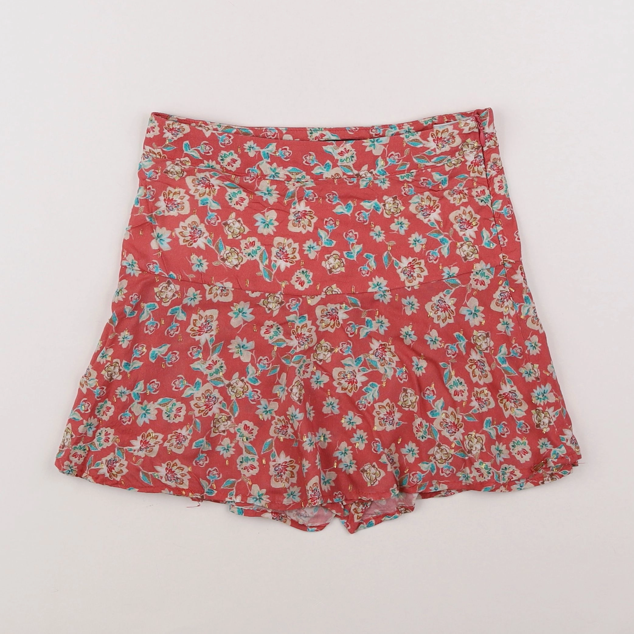 IKKS - jupe short rouge - 8 ans