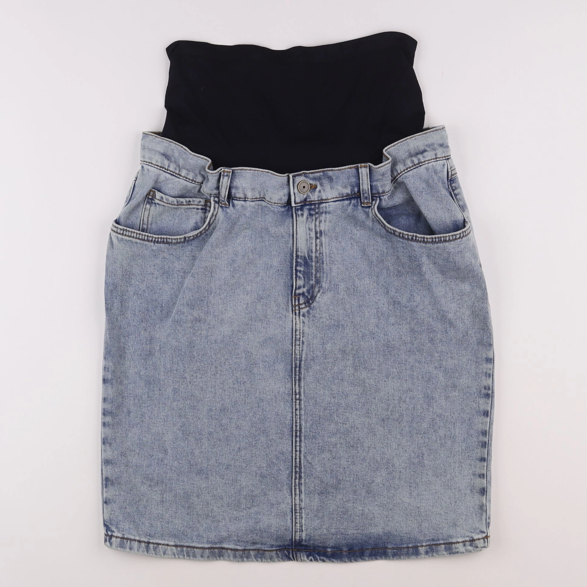 Envie de fraise - jupe grossesse bleu - 38