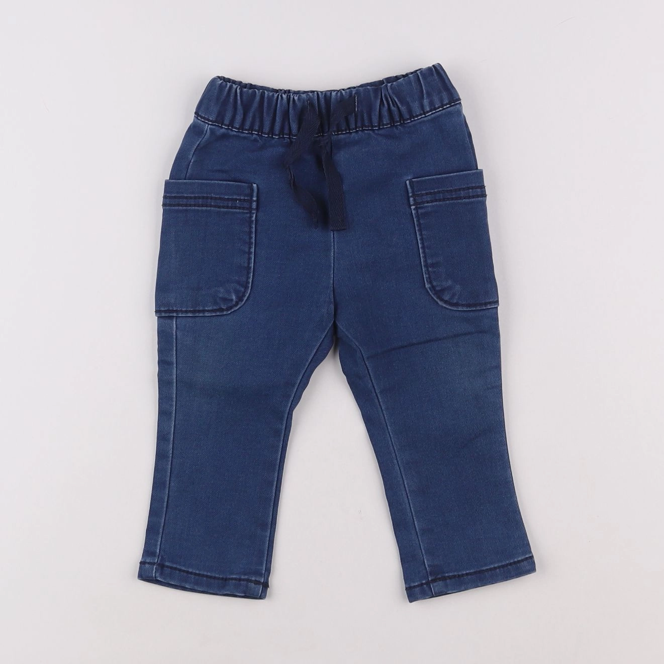 Vertbaudet - jegging bleu - 6 mois