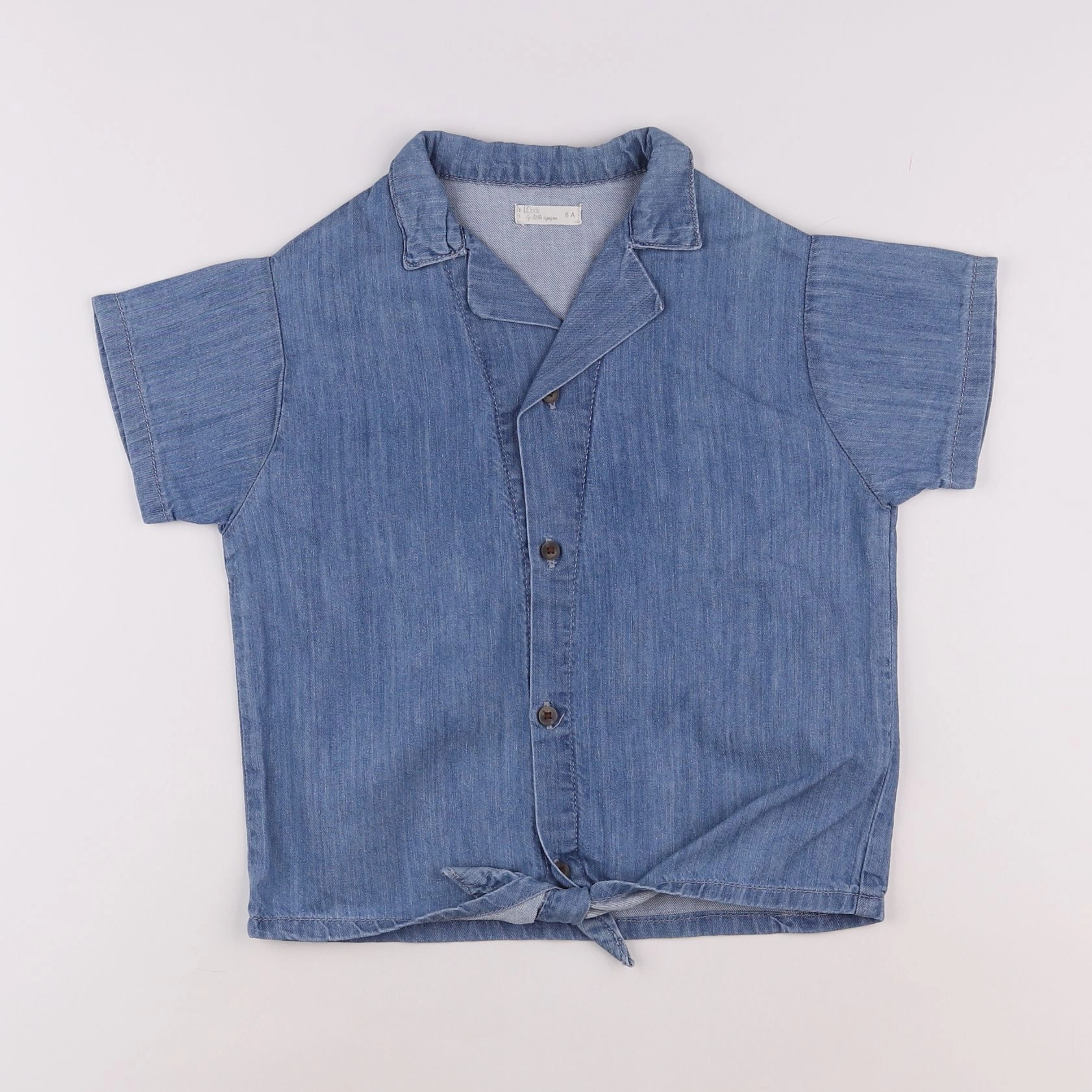 Little Cigogne - blouse bleu - 8 ans