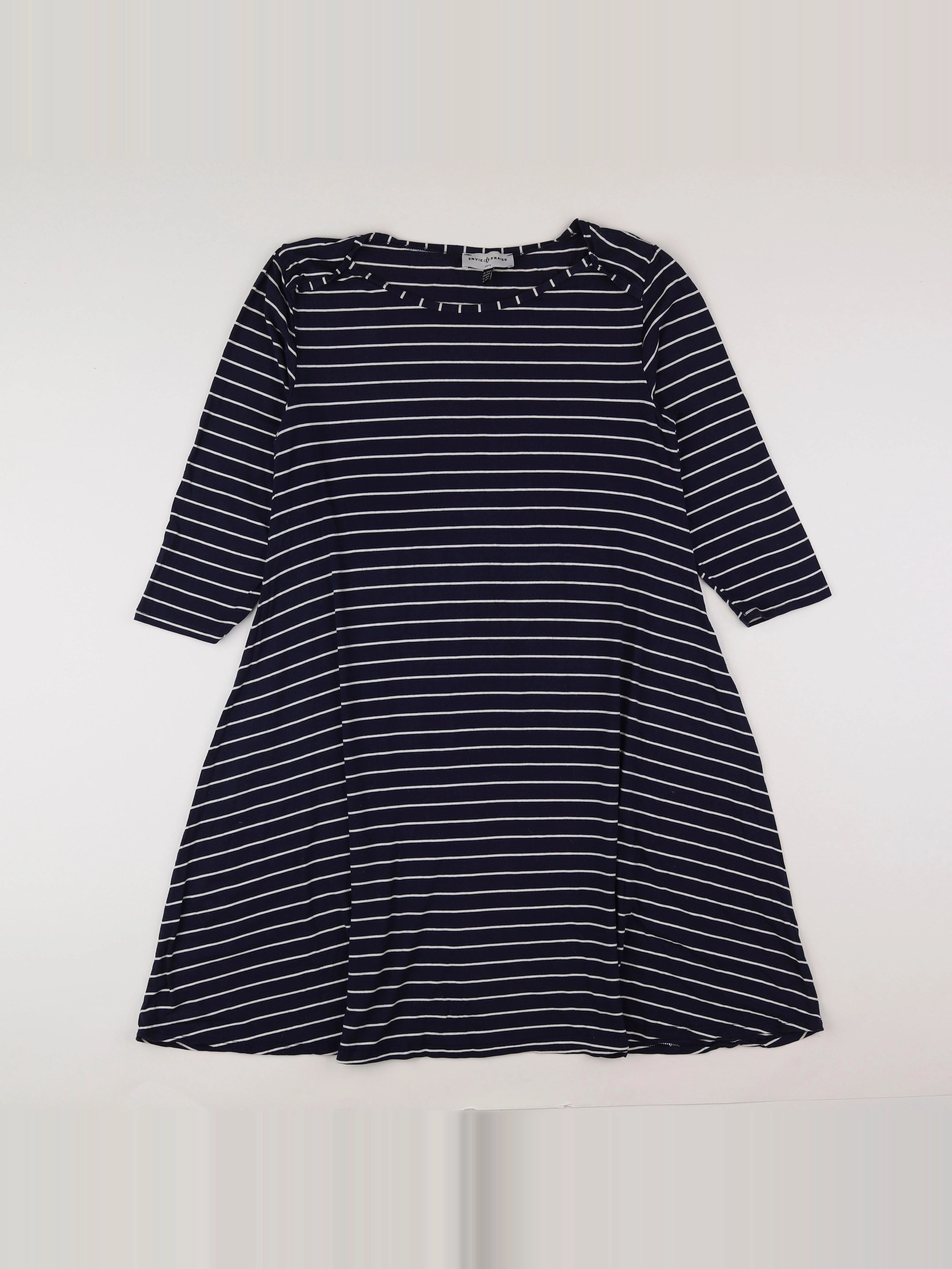 Envie de fraise - robe grossesse bleu, blanc - 42 à 44