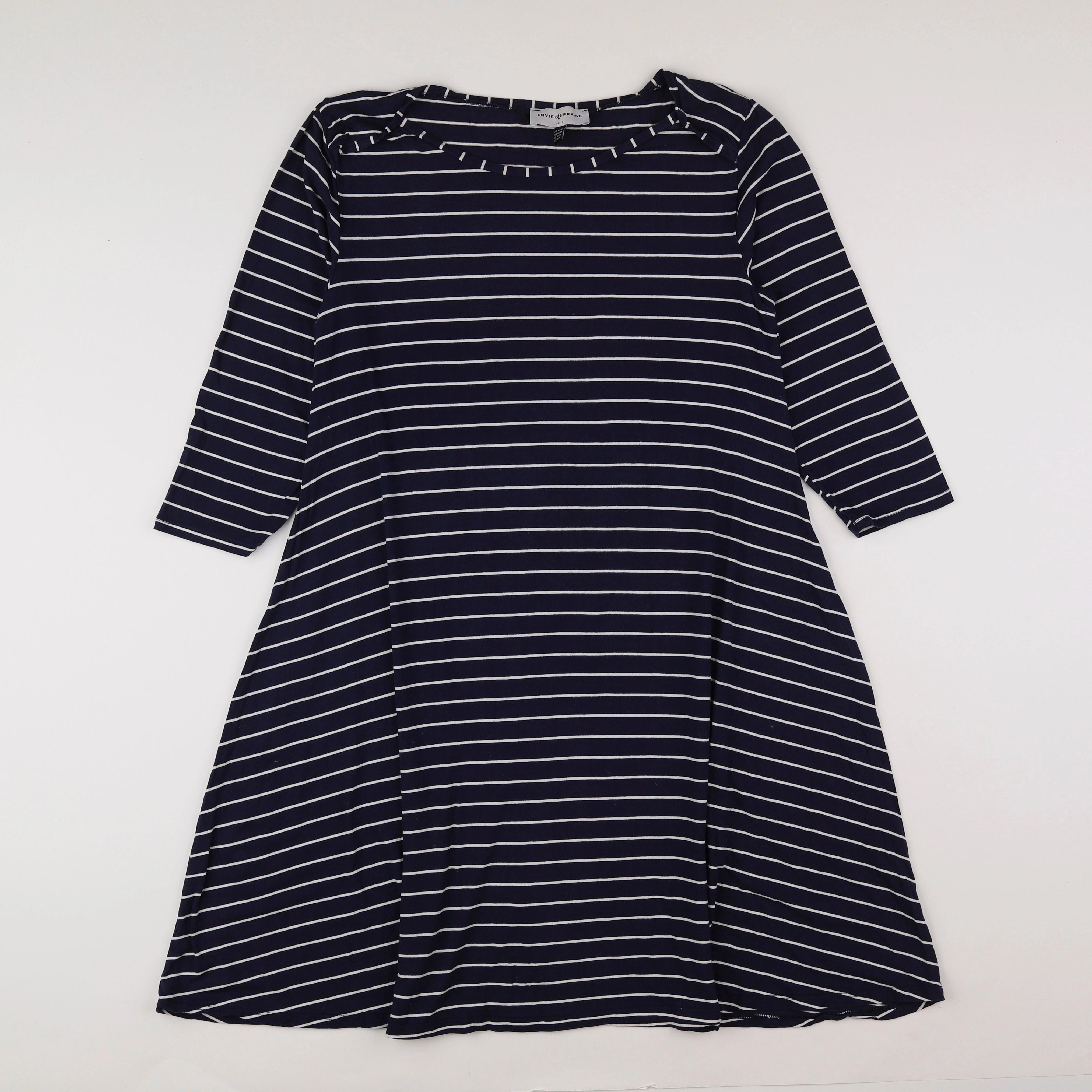 Envie de fraise - robe grossesse bleu, blanc - 42 à 44