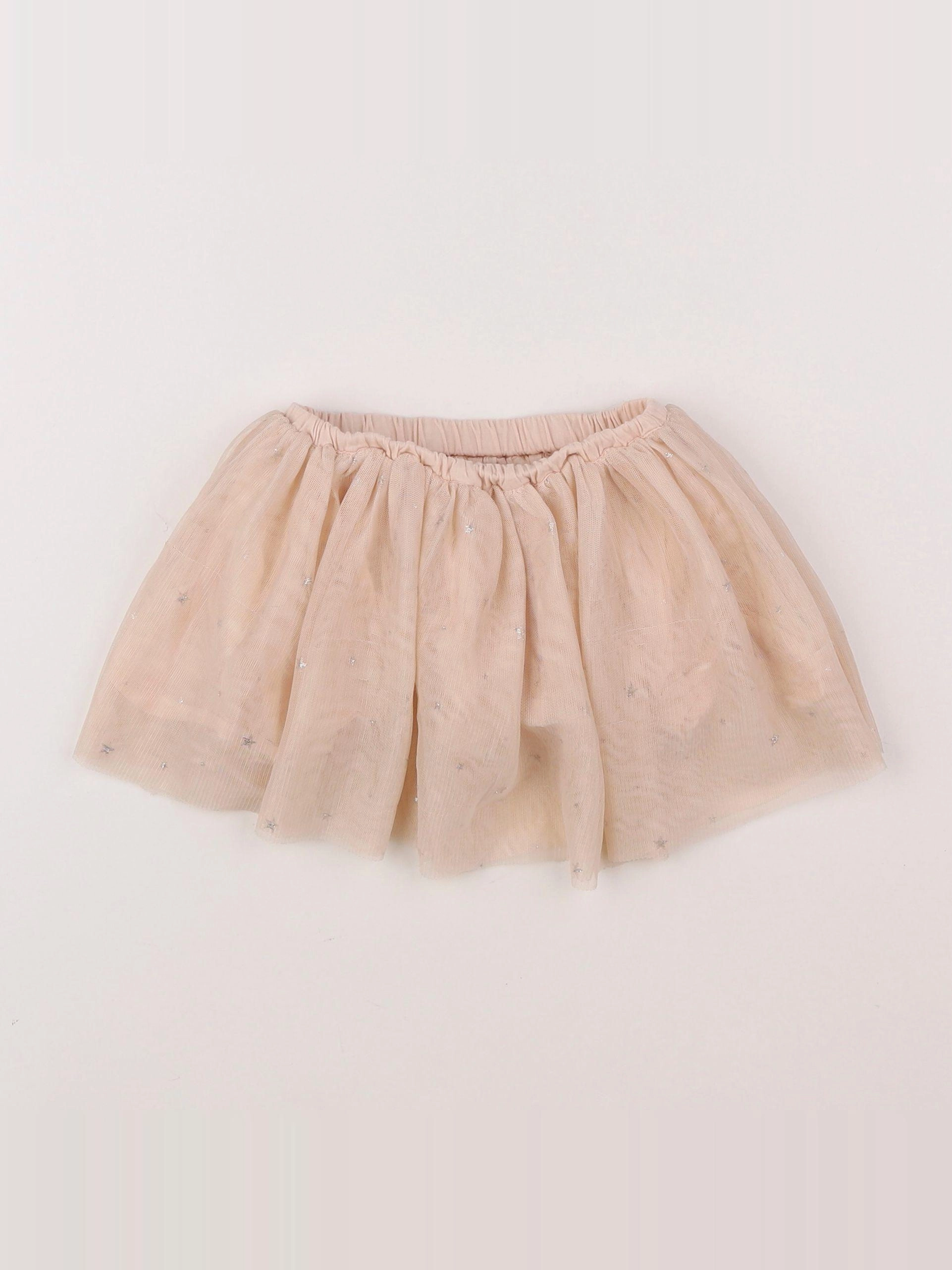 Boutchou - jupe rose, or - 9 mois