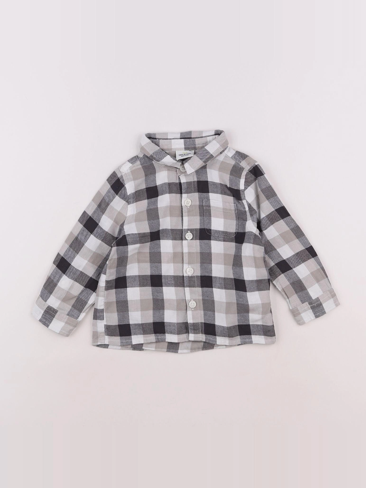 Tape à l'oeil - chemise gris - 9 mois