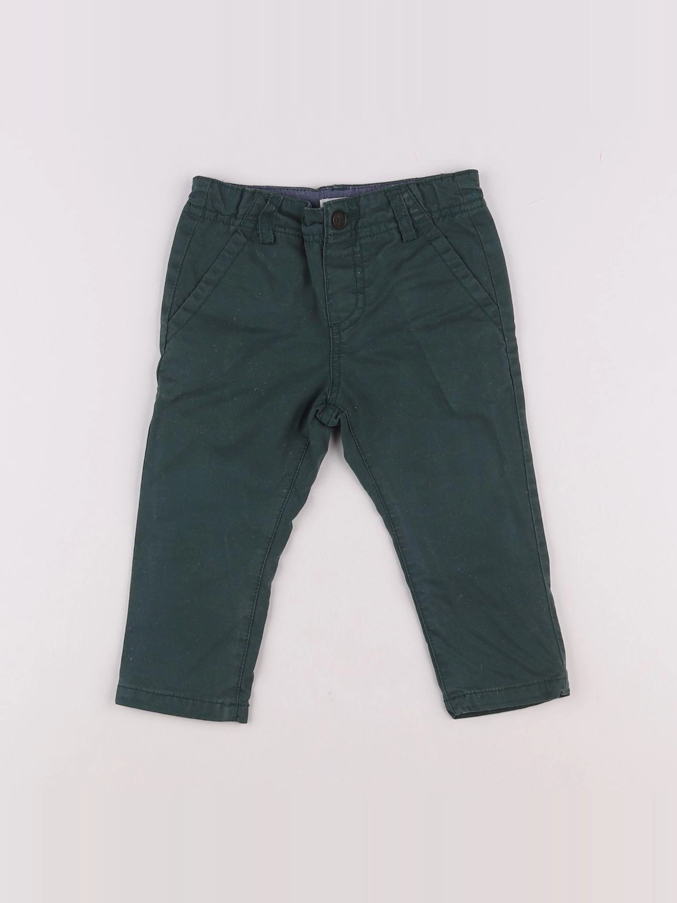 Boutchou - pantalon vert - 9 mois