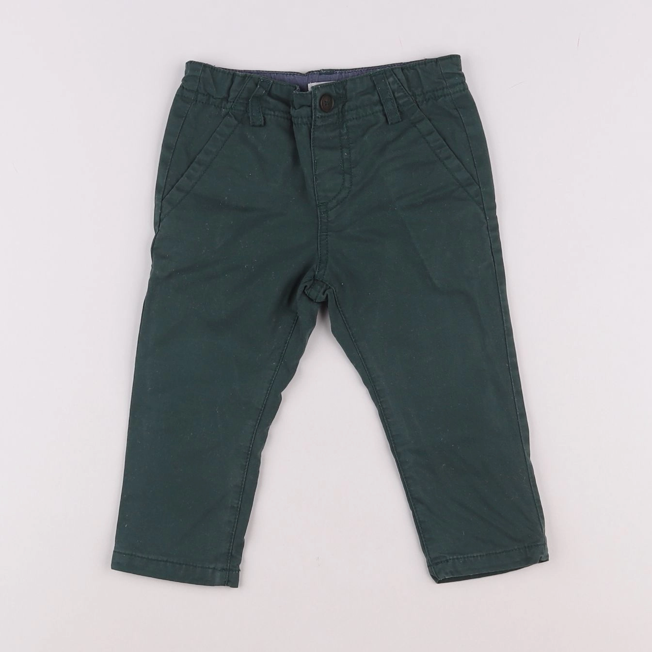 Boutchou - pantalon vert - 9 mois