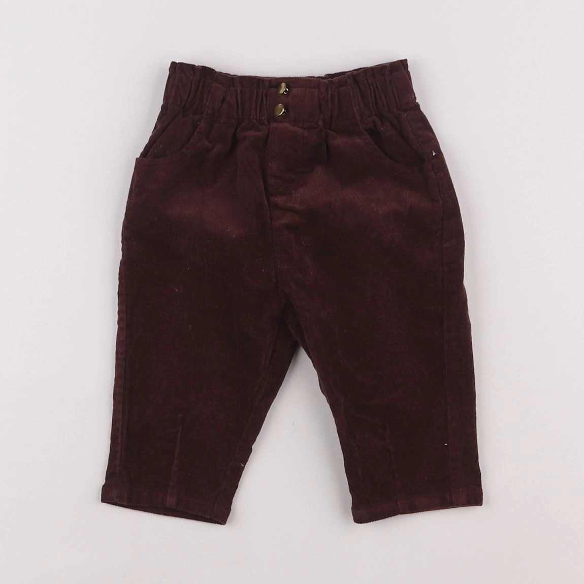 Vertbaudet - pantalon rouge - 6 mois