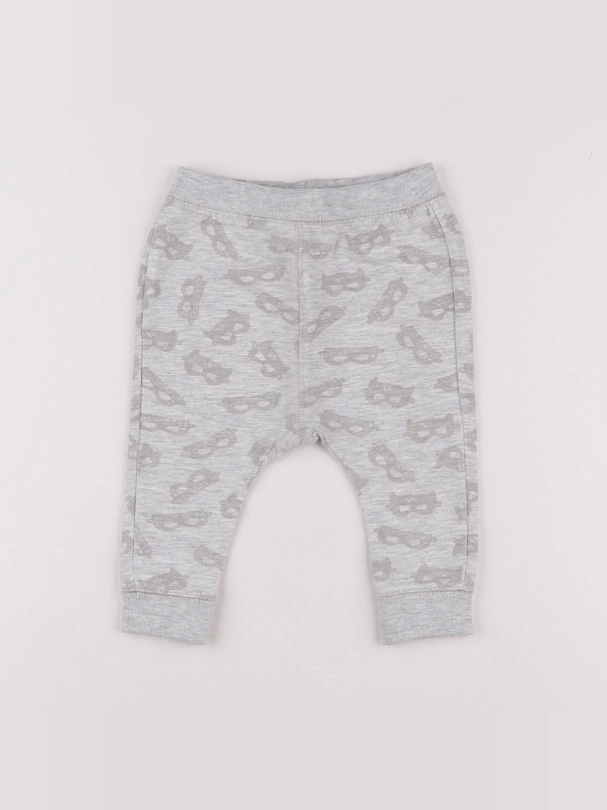 Zara - sarouel gris - 6/9 mois