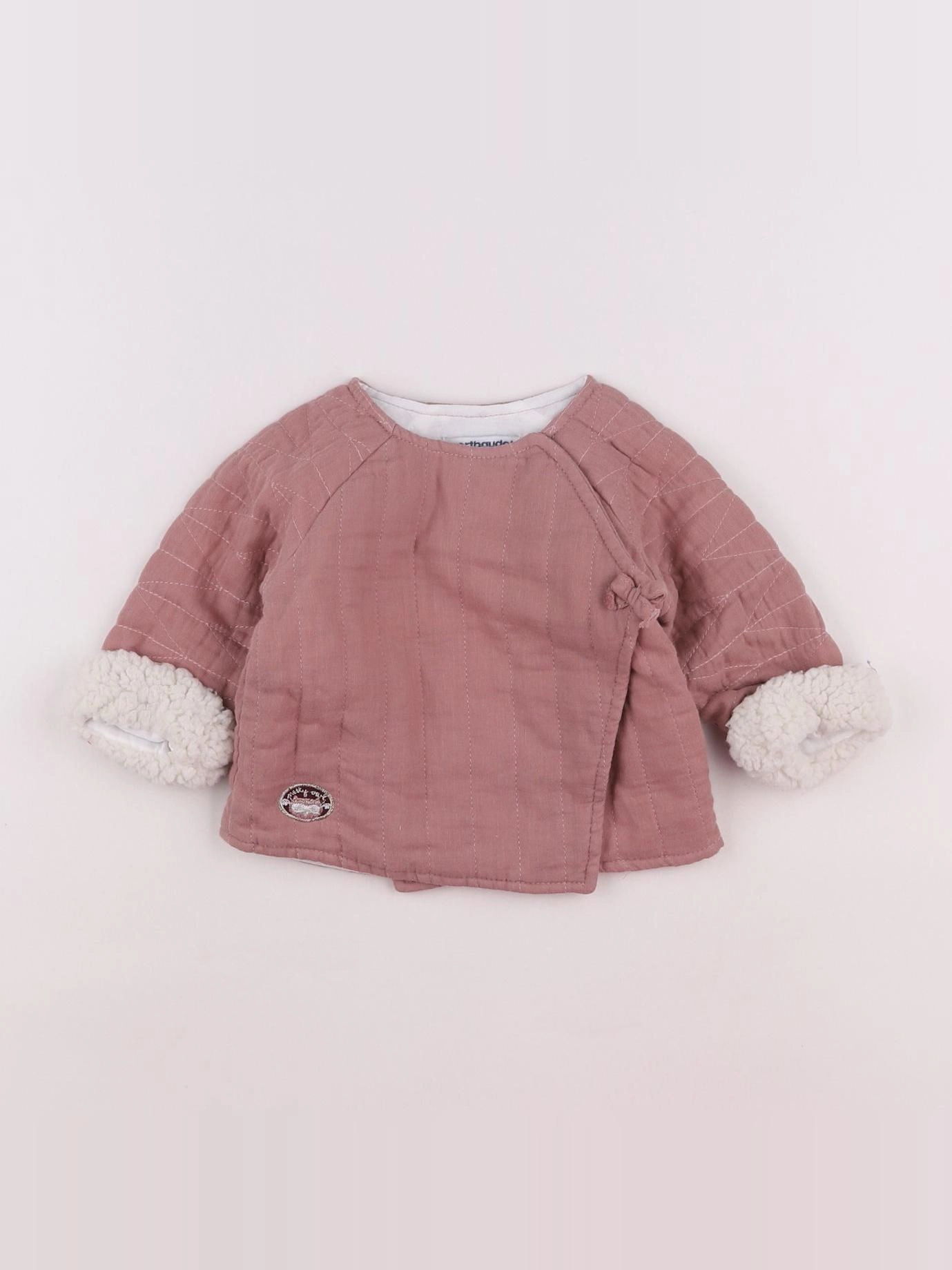 Vertbaudet - veste doublé rose - 6 mois