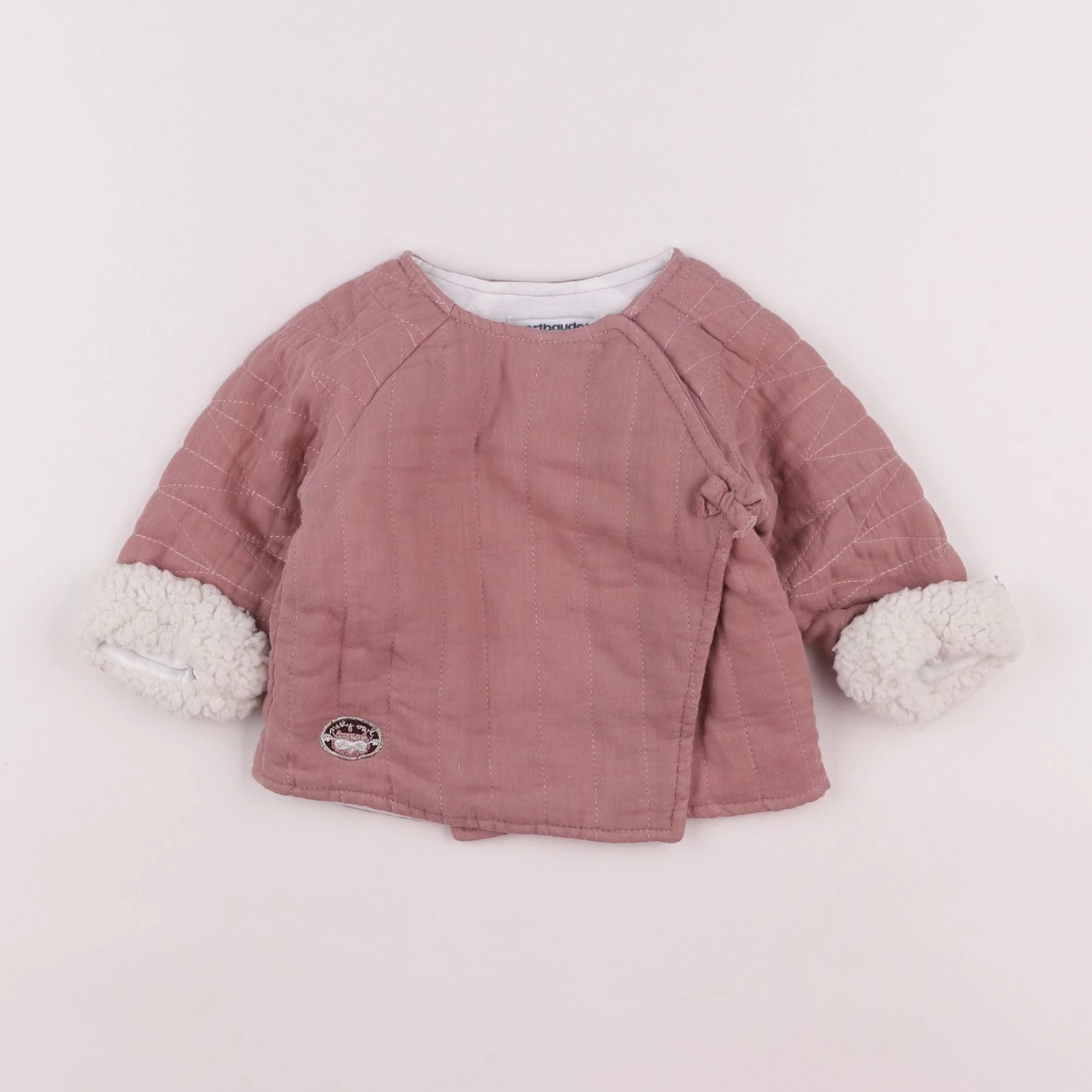 Vertbaudet - veste doublé rose - 6 mois